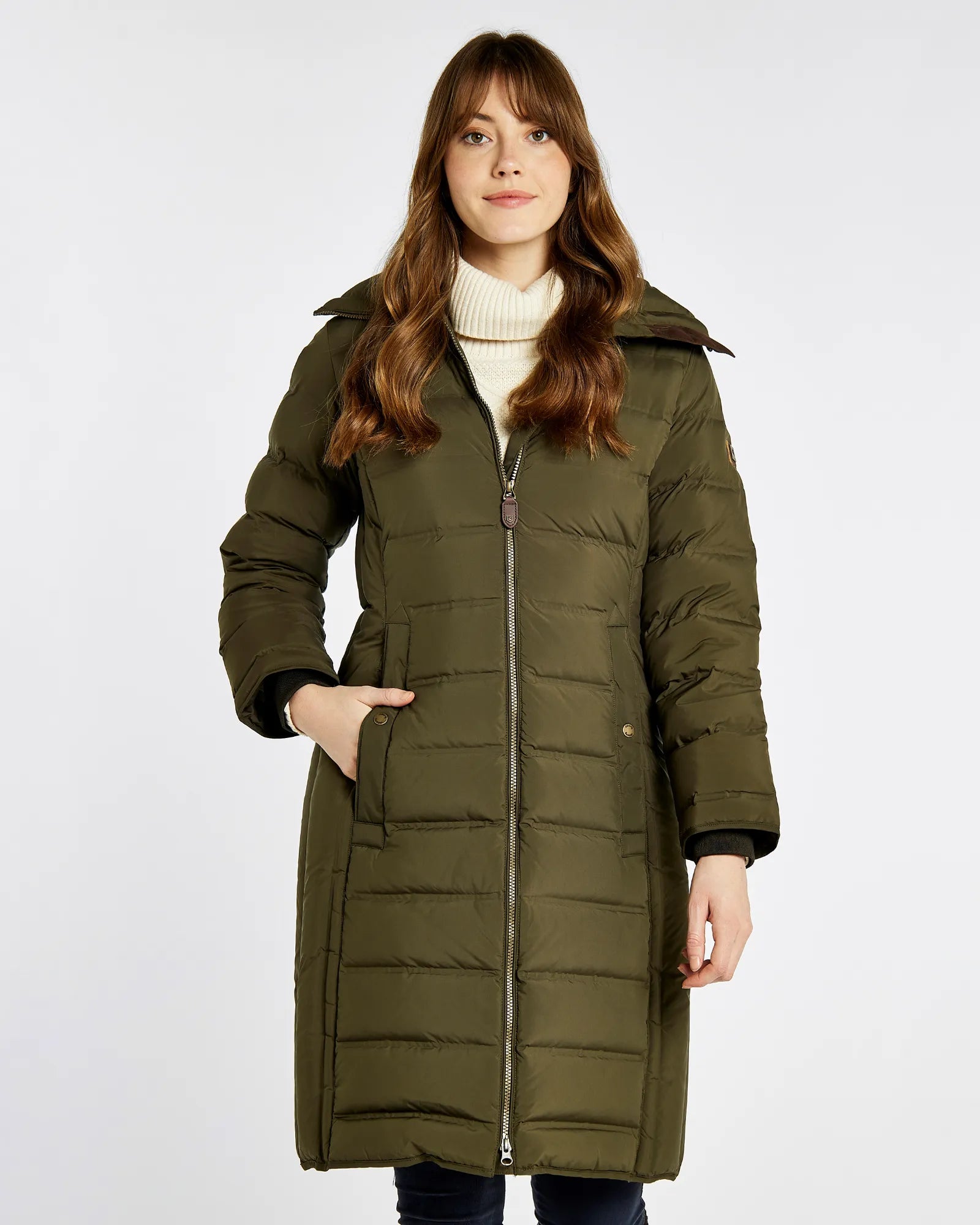 Fermina long length quilted hotsell puffer parka jacket navy