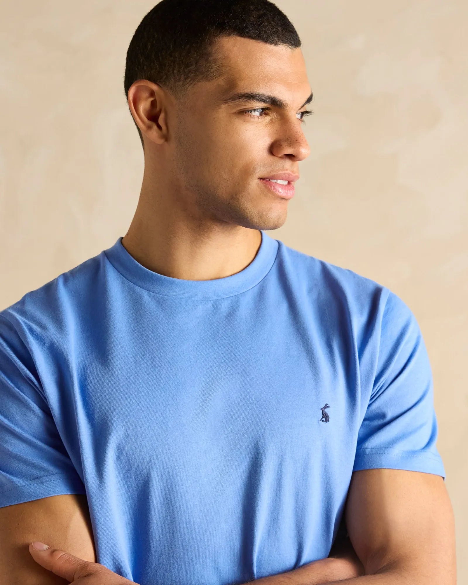 Denton T-Shirt - Mid Blue