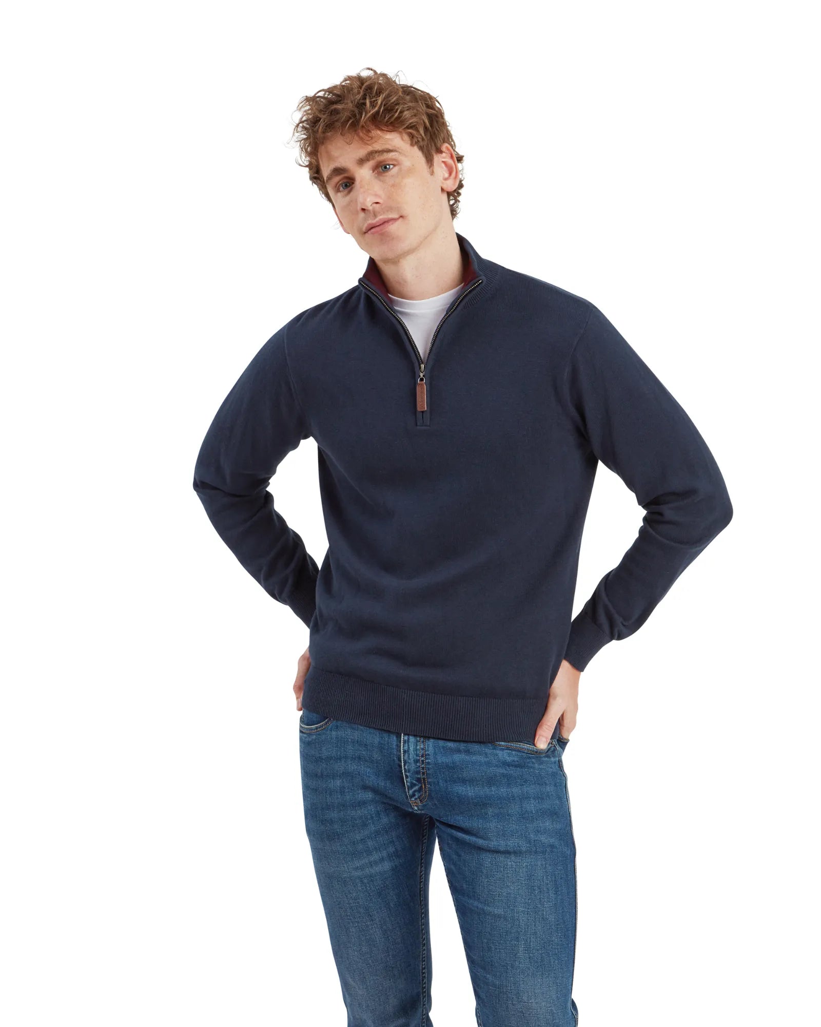 Calton Jumper - Petrol Blue