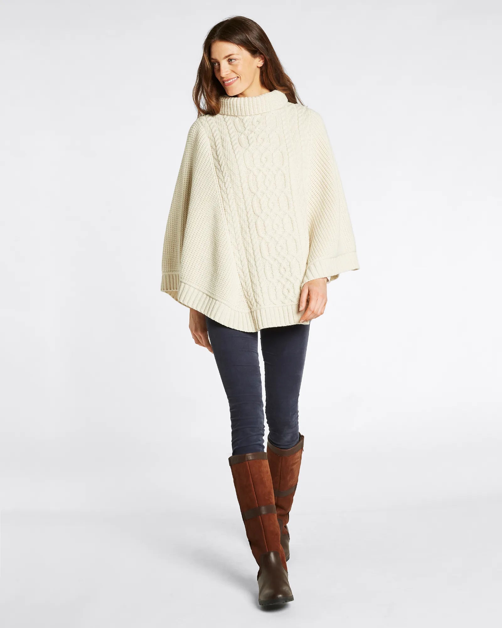 Kilronan Poncho - Cream