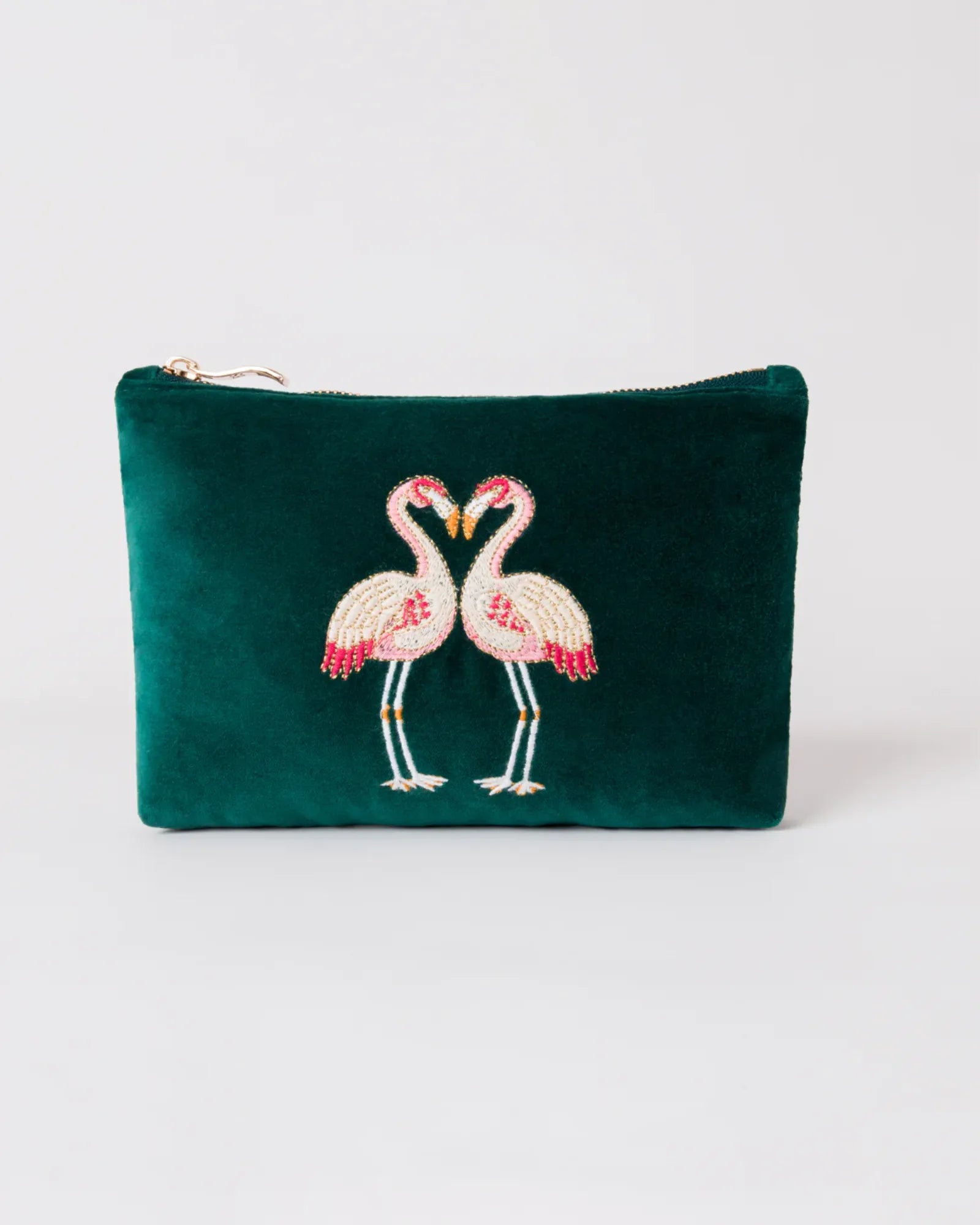 Flamingo Mini Pouch - Emerald