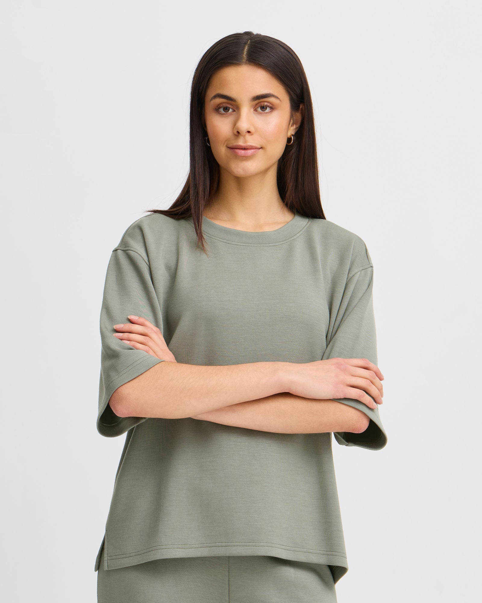 Aurora Short Sleeve Sweatshirt - Agave Green