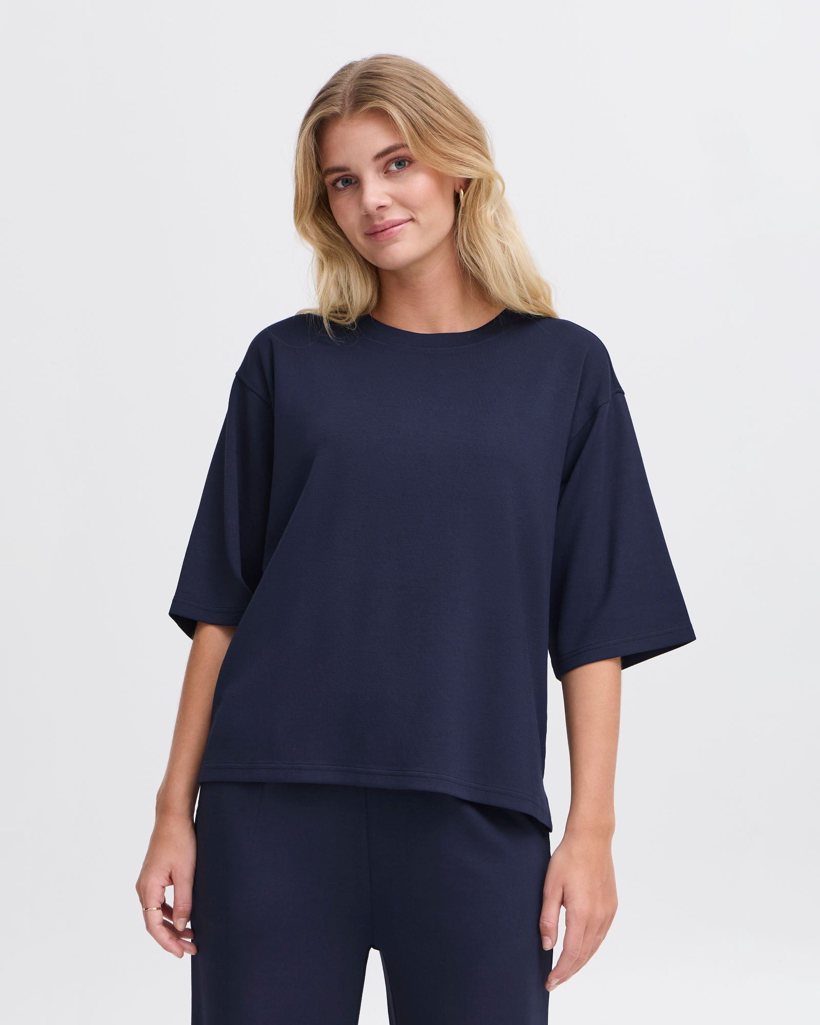 Aurora Short Sleeve Sweatshirt - Navy Blazer