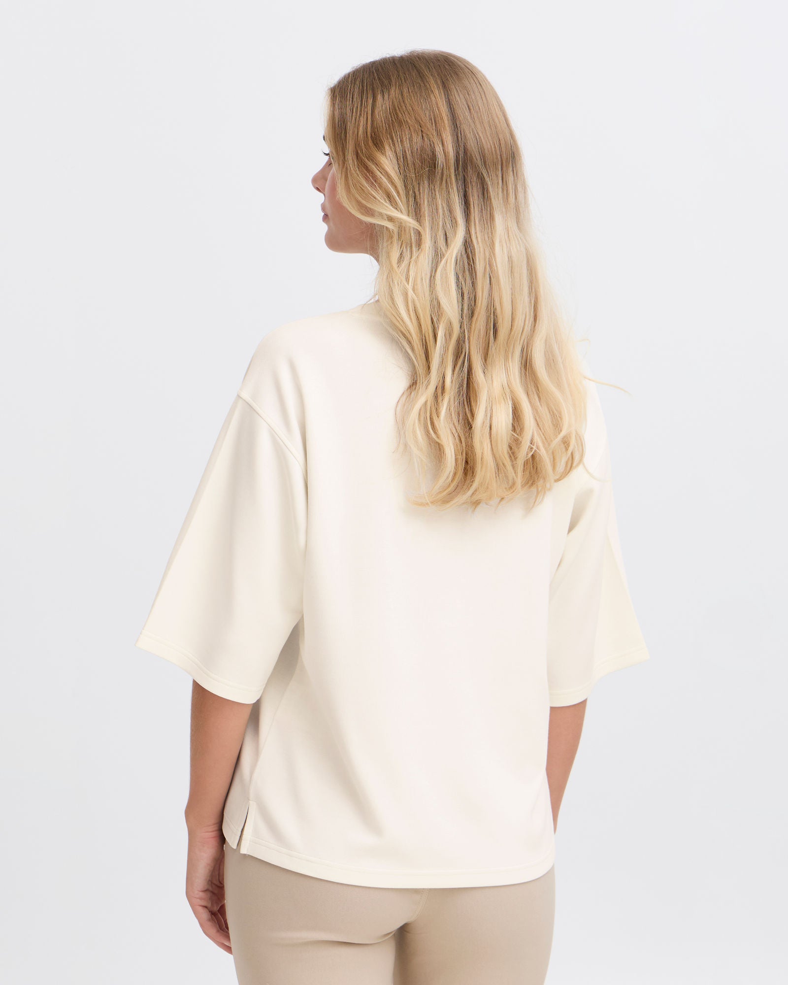 Aurora Short Sleeve Sweatshirt - Whisper White