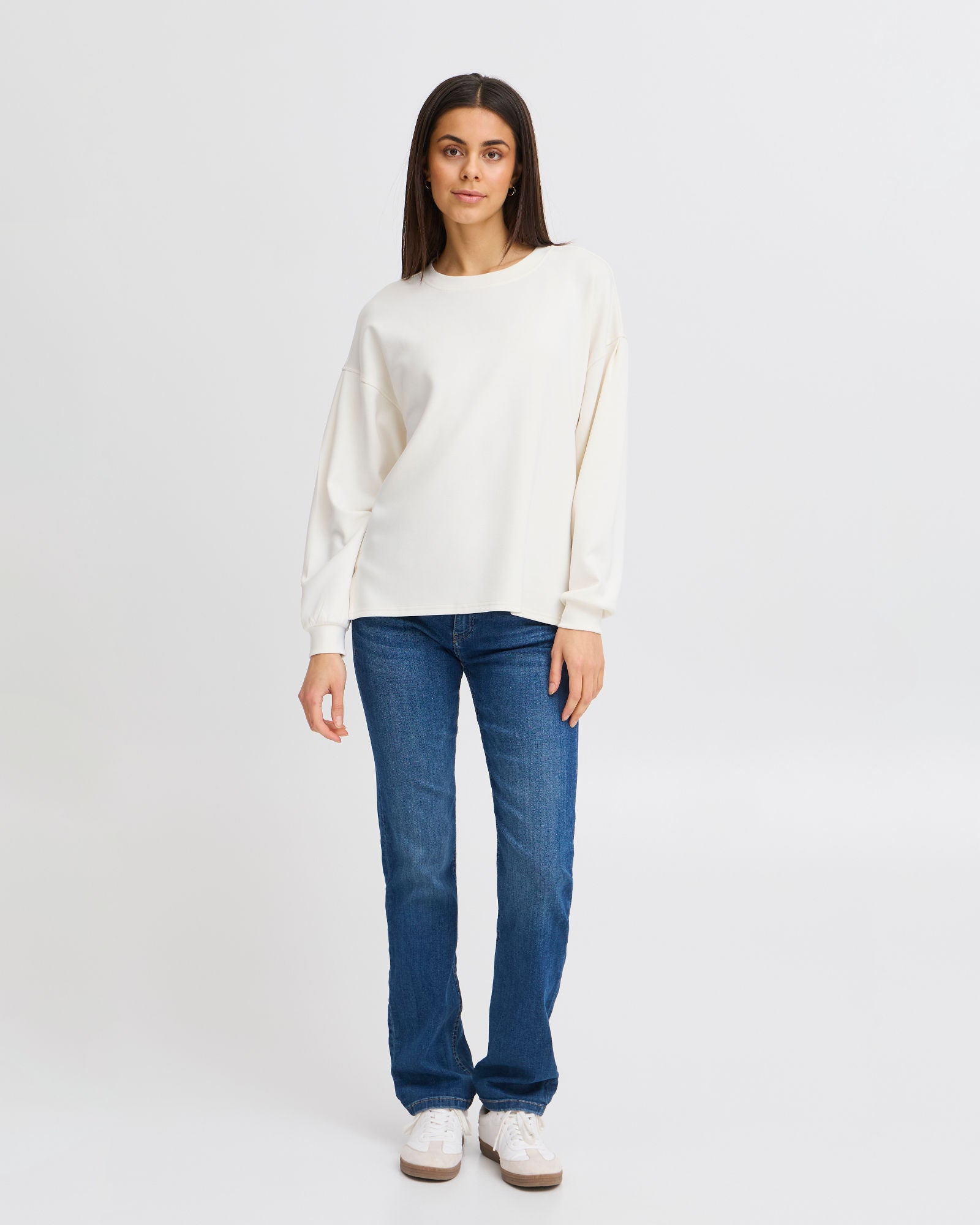 Aurora Long Sleeve Sweatshirt - Whisper White