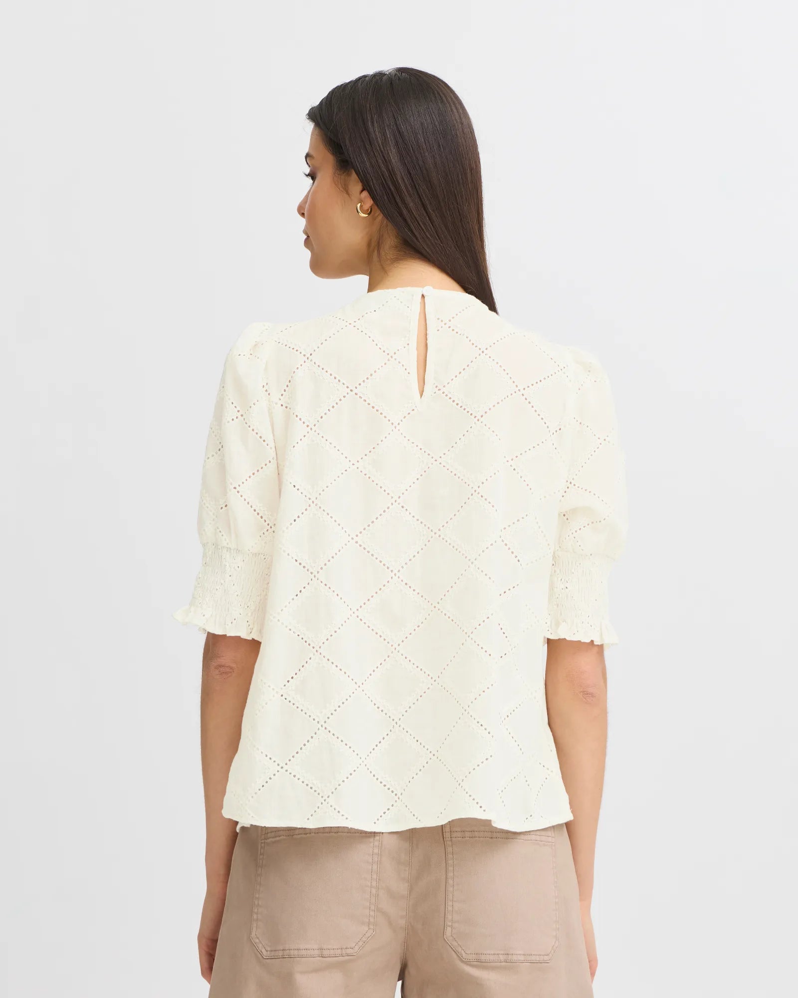 FRBAMA Blouse - Whisper White