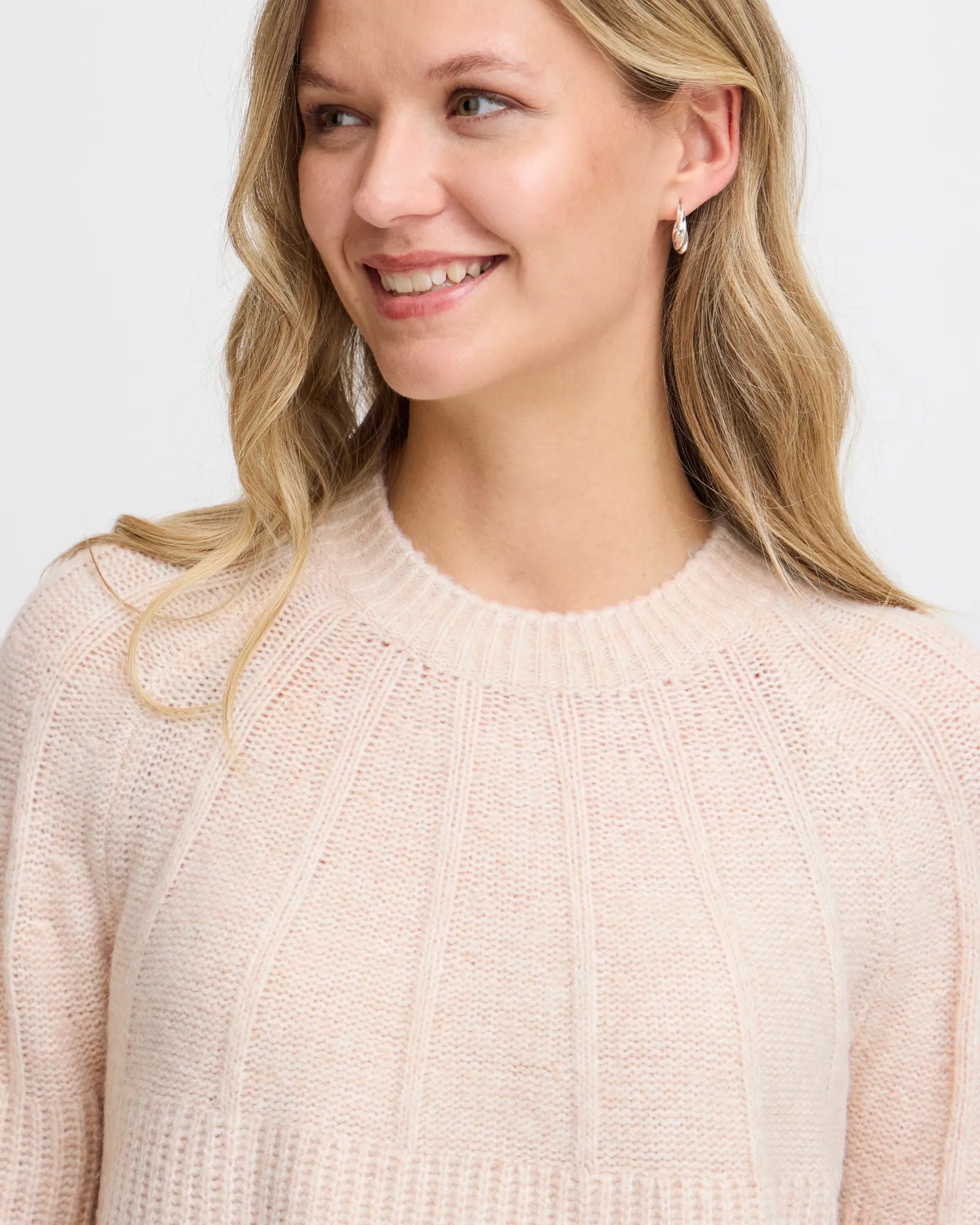 Beverly Knitted Jumper - Limestone Melange