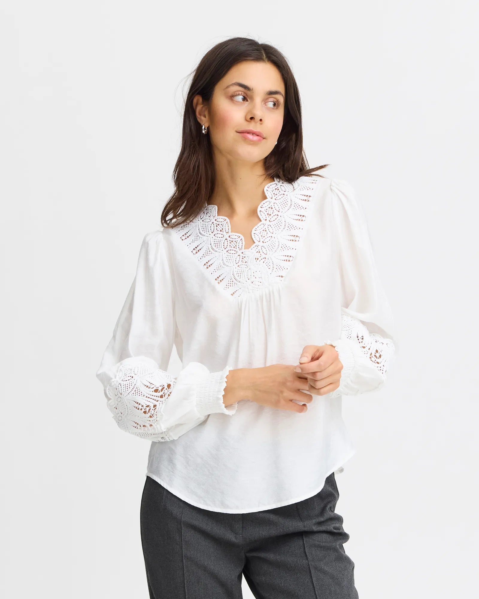 Blondie Blouse - Blanc de Blanc