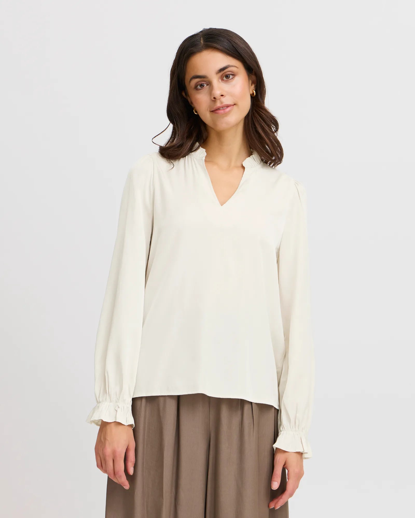 Diana Blouse - Whisper White