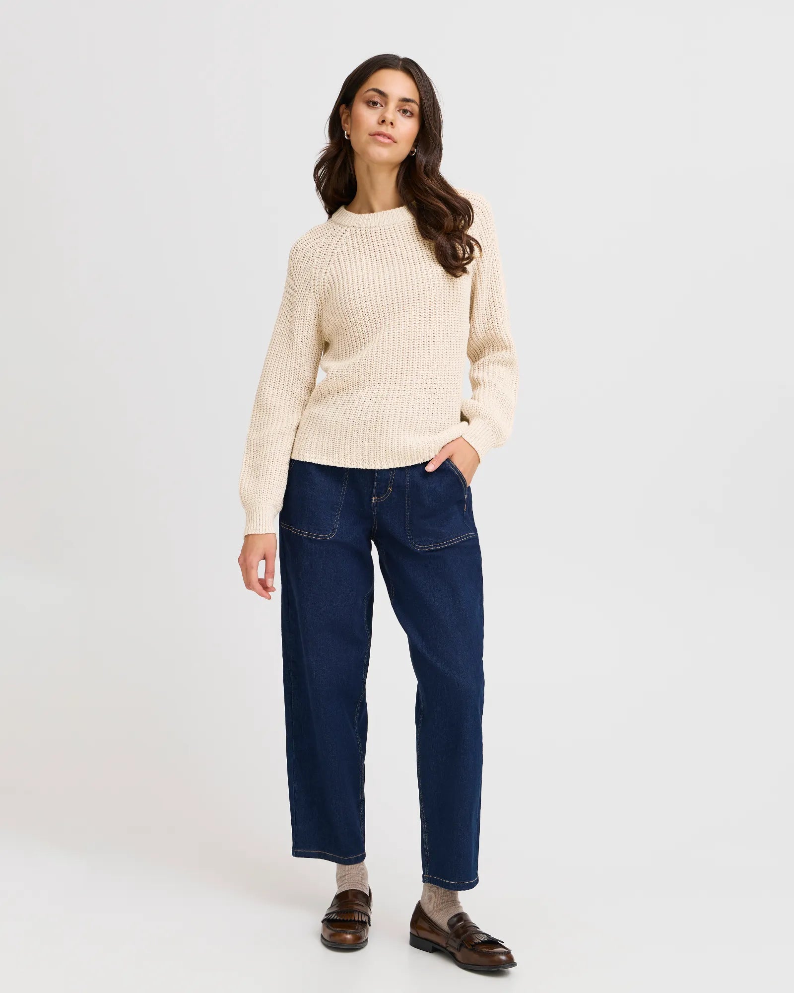 Erni Jumper - Limestone Melange