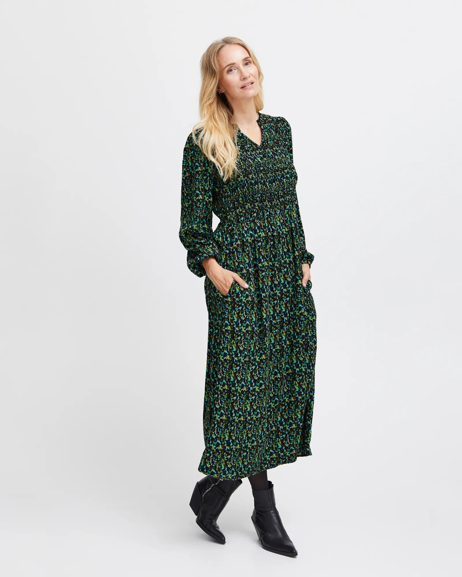 Fransa Jio Beacon – Dress Porcelain Green 