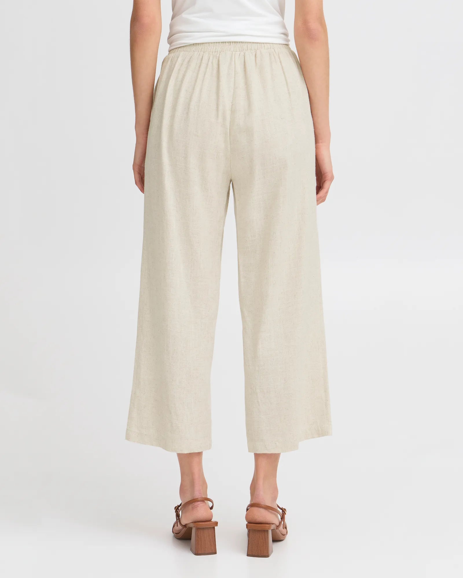 FRJUNA Trousers - Birch Melange