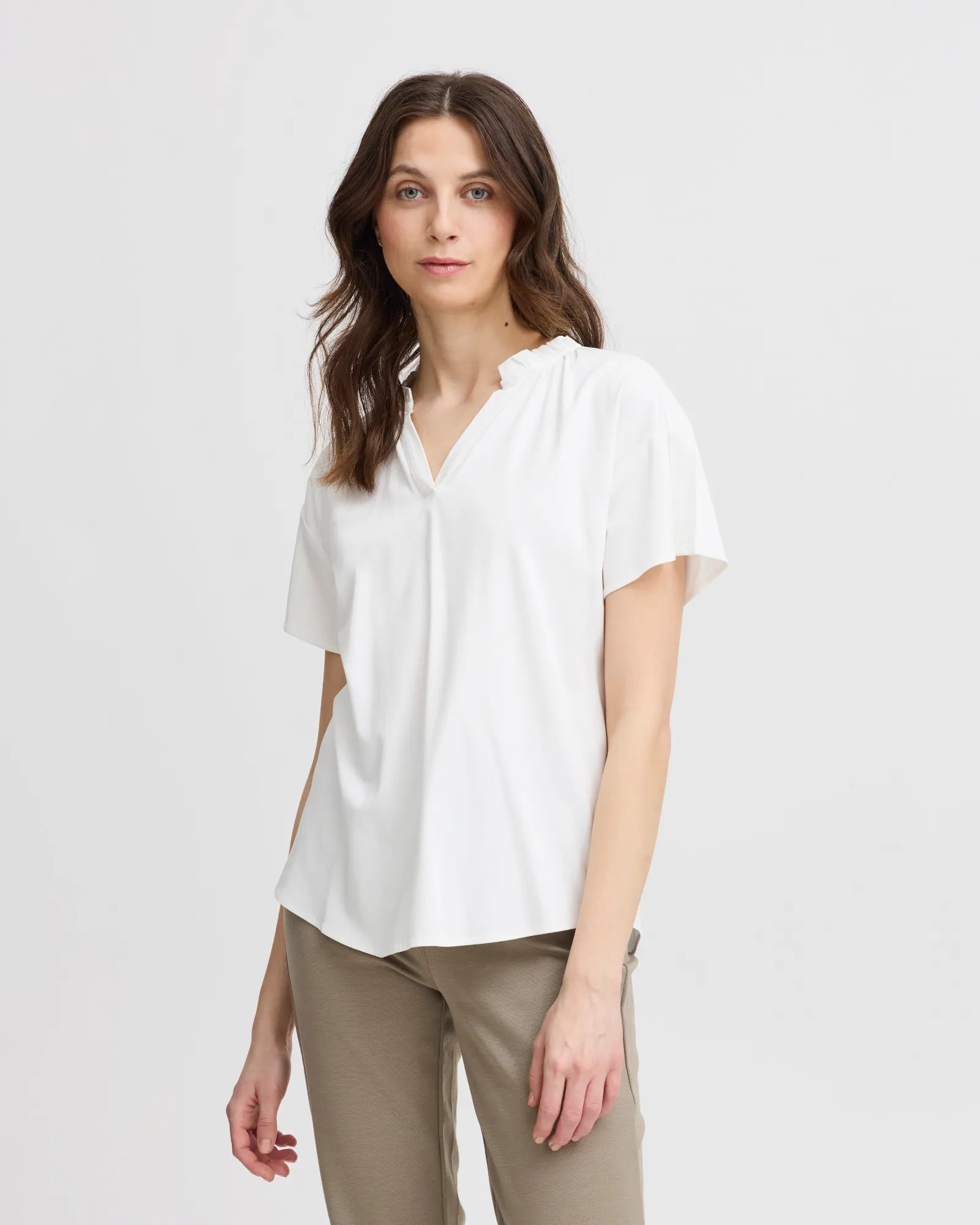 Justina Blouse - Blanc de Blanc