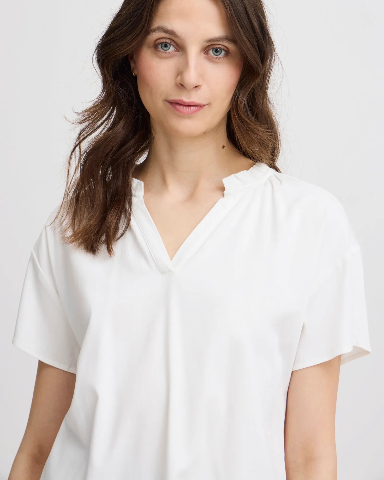 Justina Blouse - Blanc de Blanc