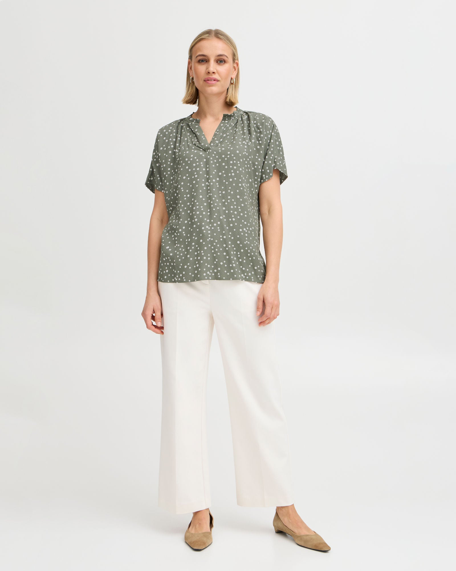 Kamma Blouse - Agave Green Mix