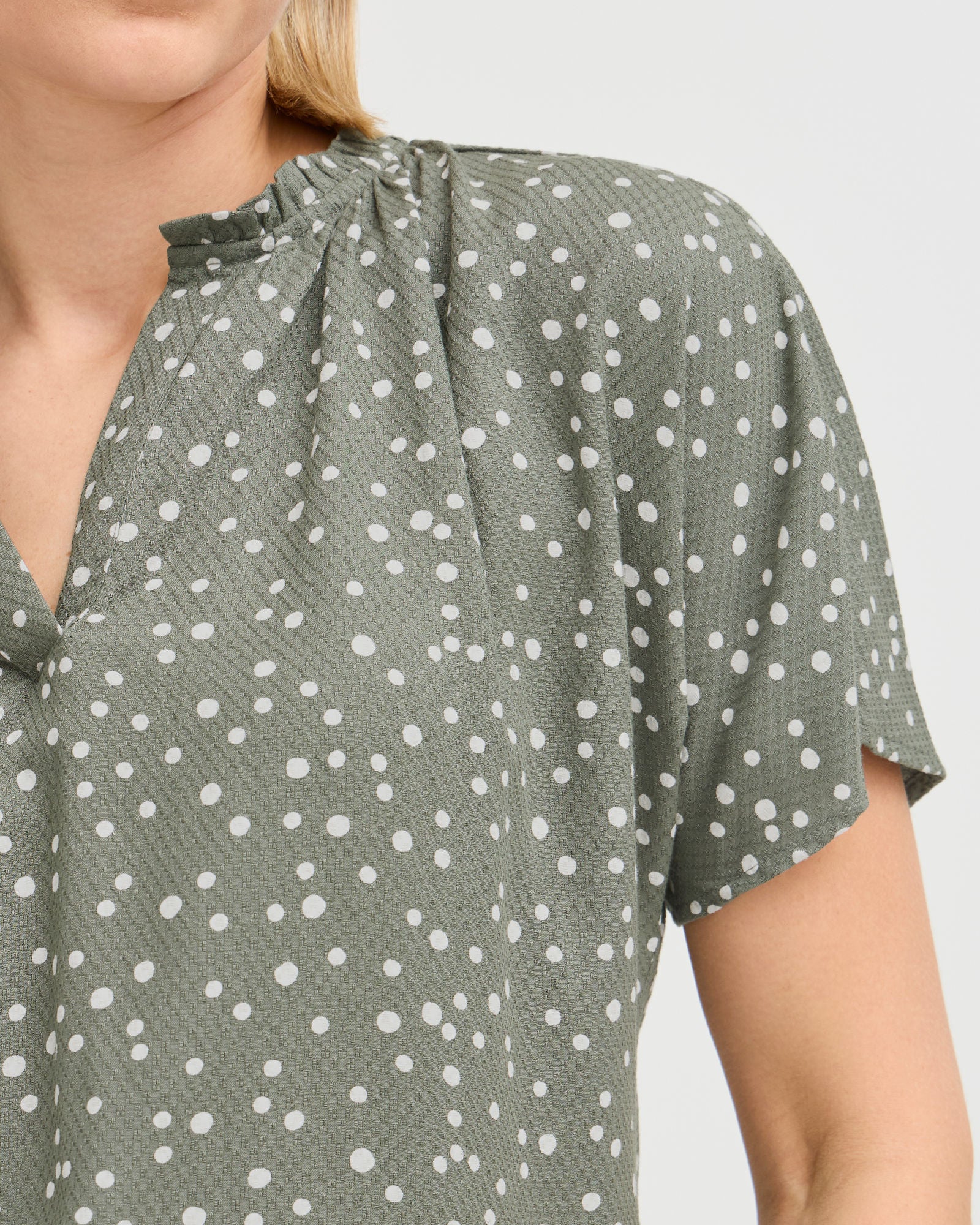 Kamma Blouse - Agave Green Mix