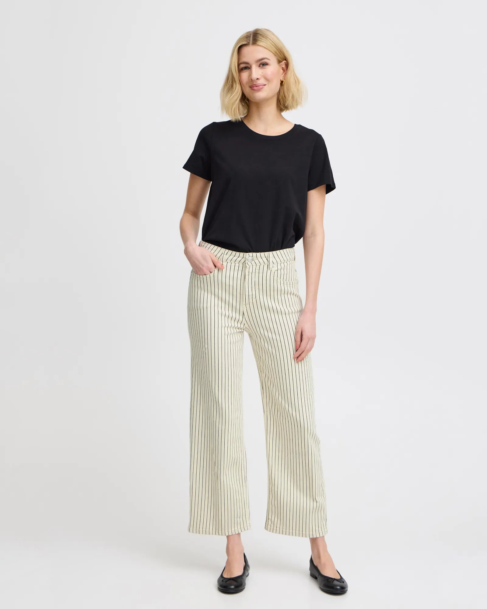 FRLINA Jeans - Birch Stripes