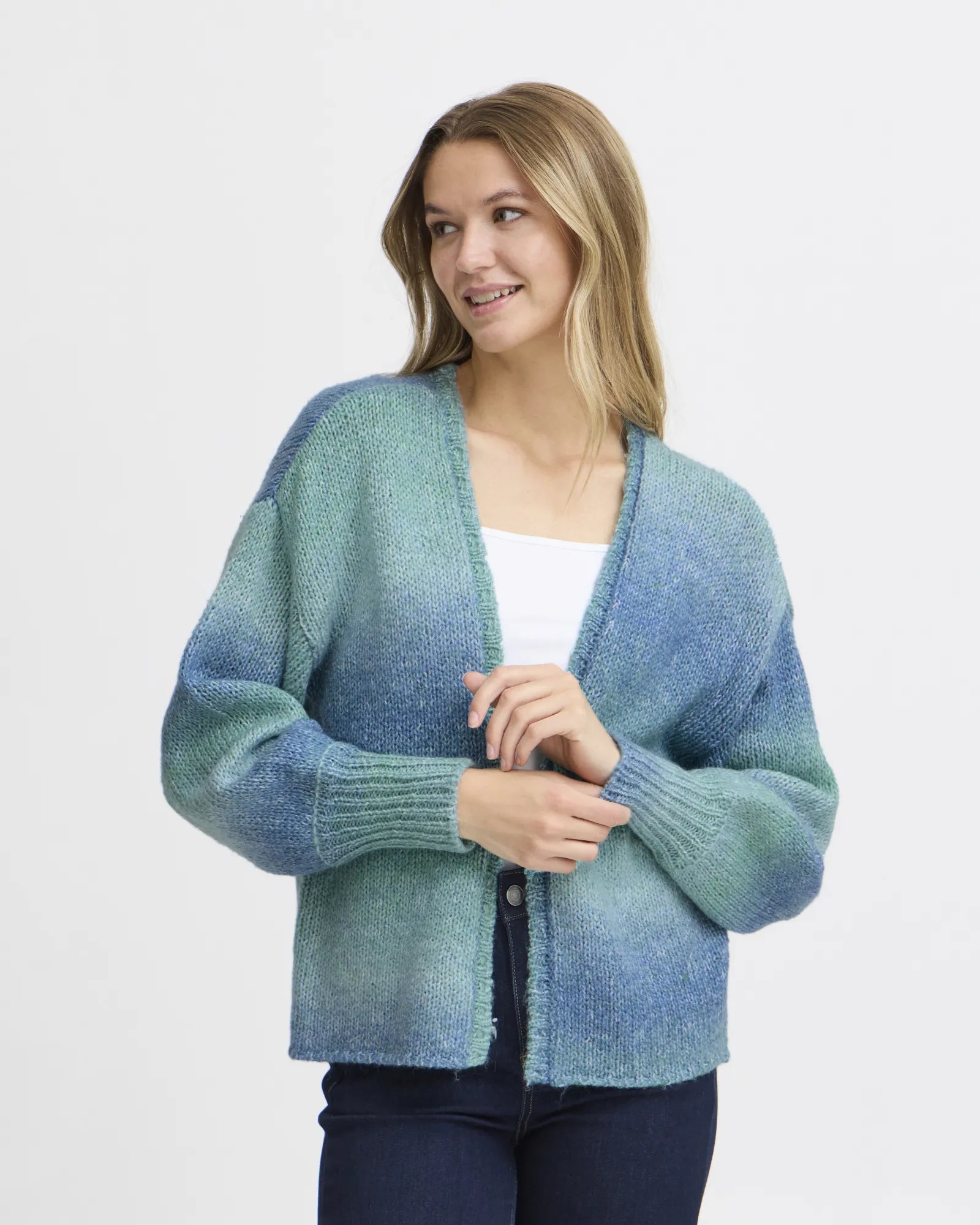 FRLULI Cardigan - Green Bay Mix