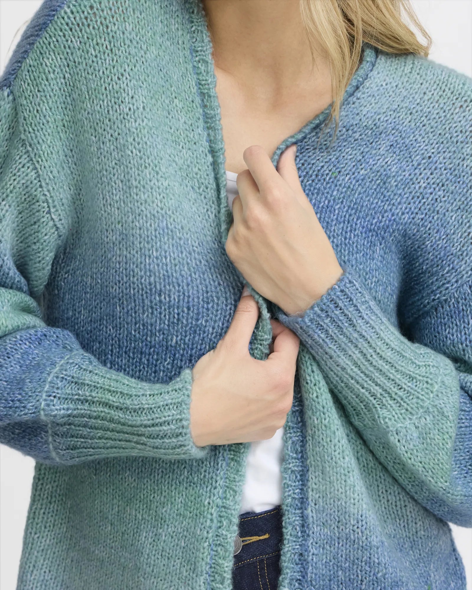 FRLULI Cardigan - Green Bay Mix