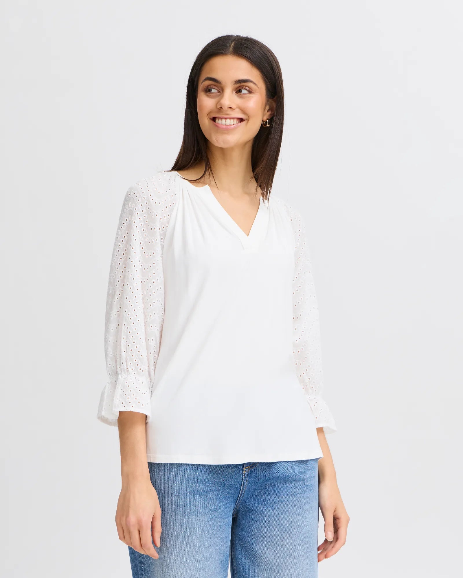 FRMYNNE Blouse - Blanc de Blanc