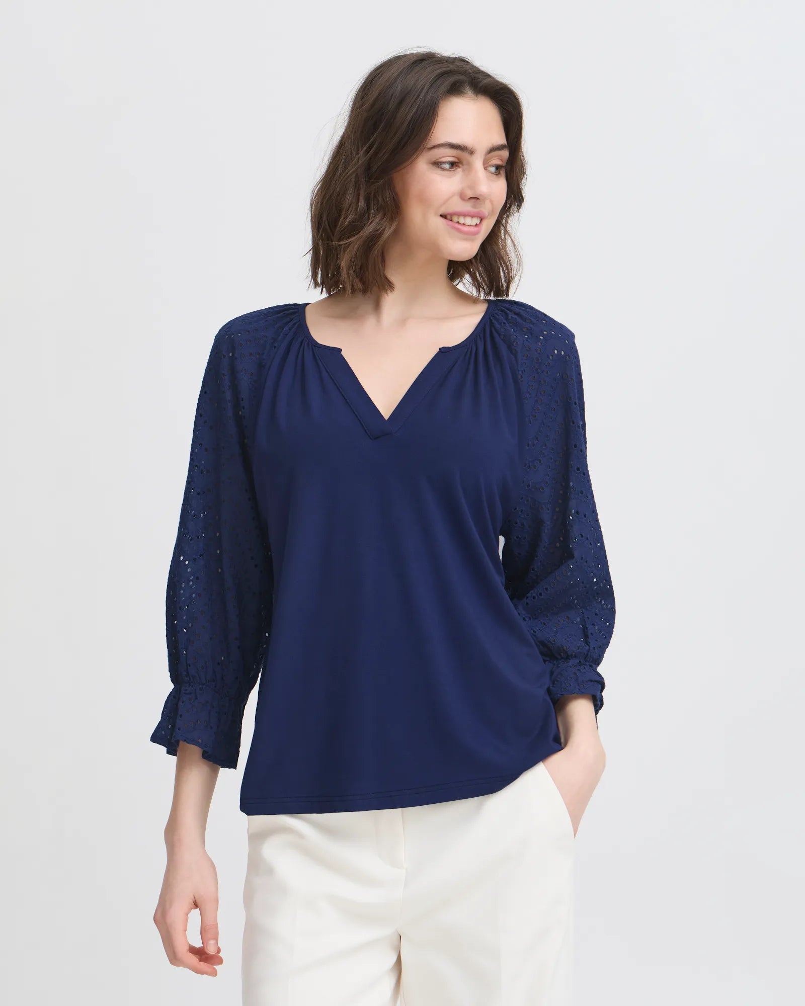 FRMYNNE Blouse - Navy Blazer