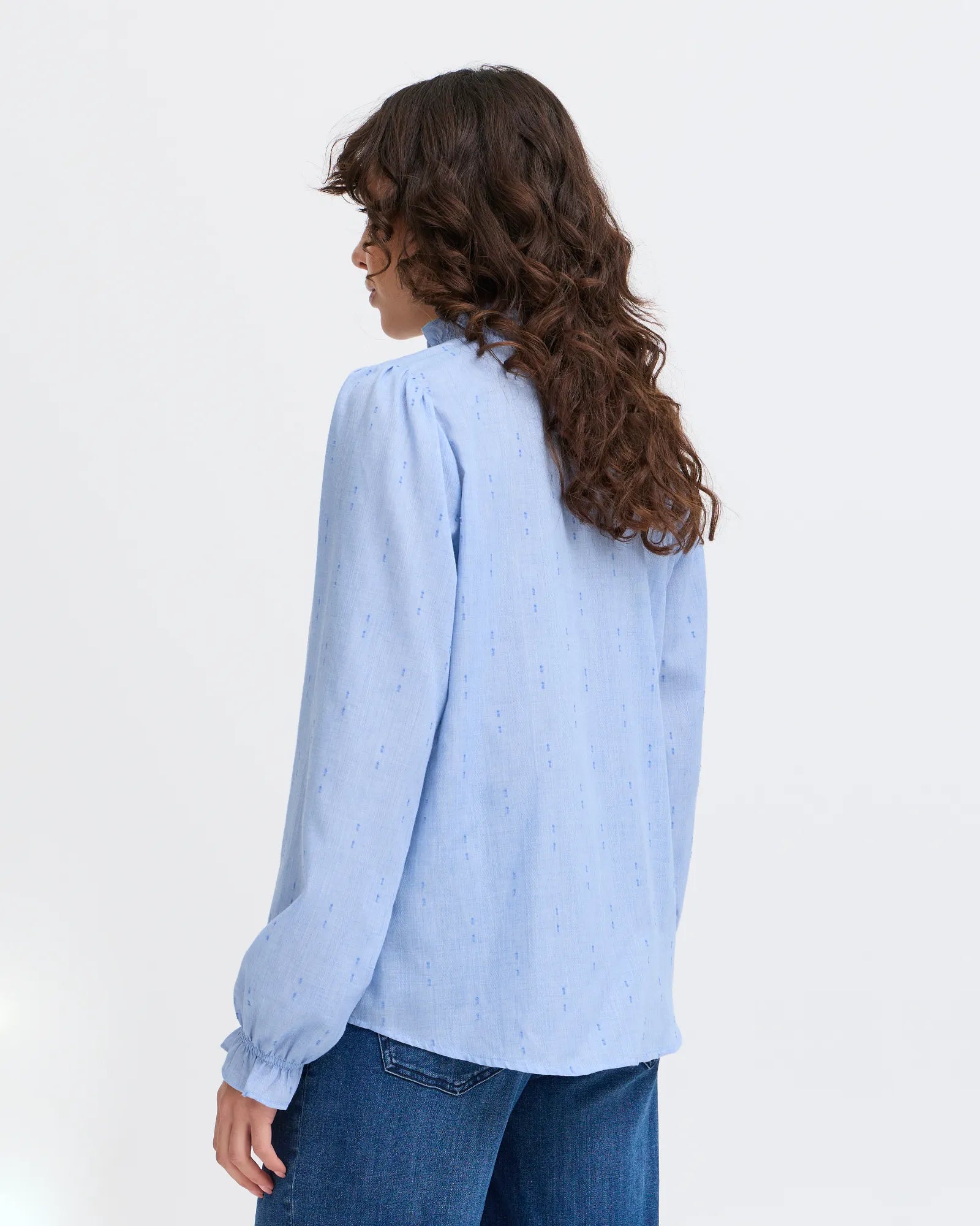 Popla Shirt - Azure Blue Melange