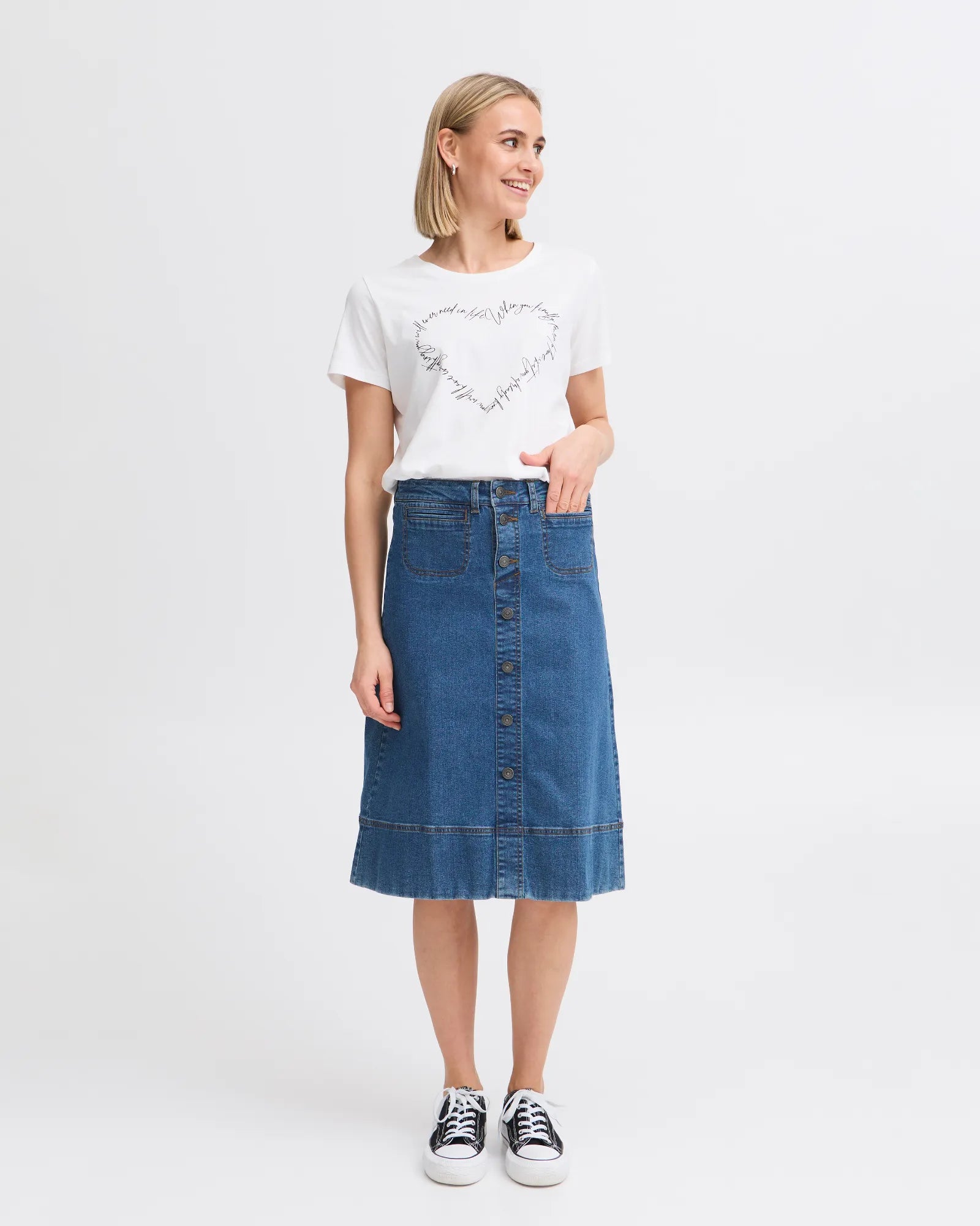 FRVOCUT Skirt - True Blue Denim