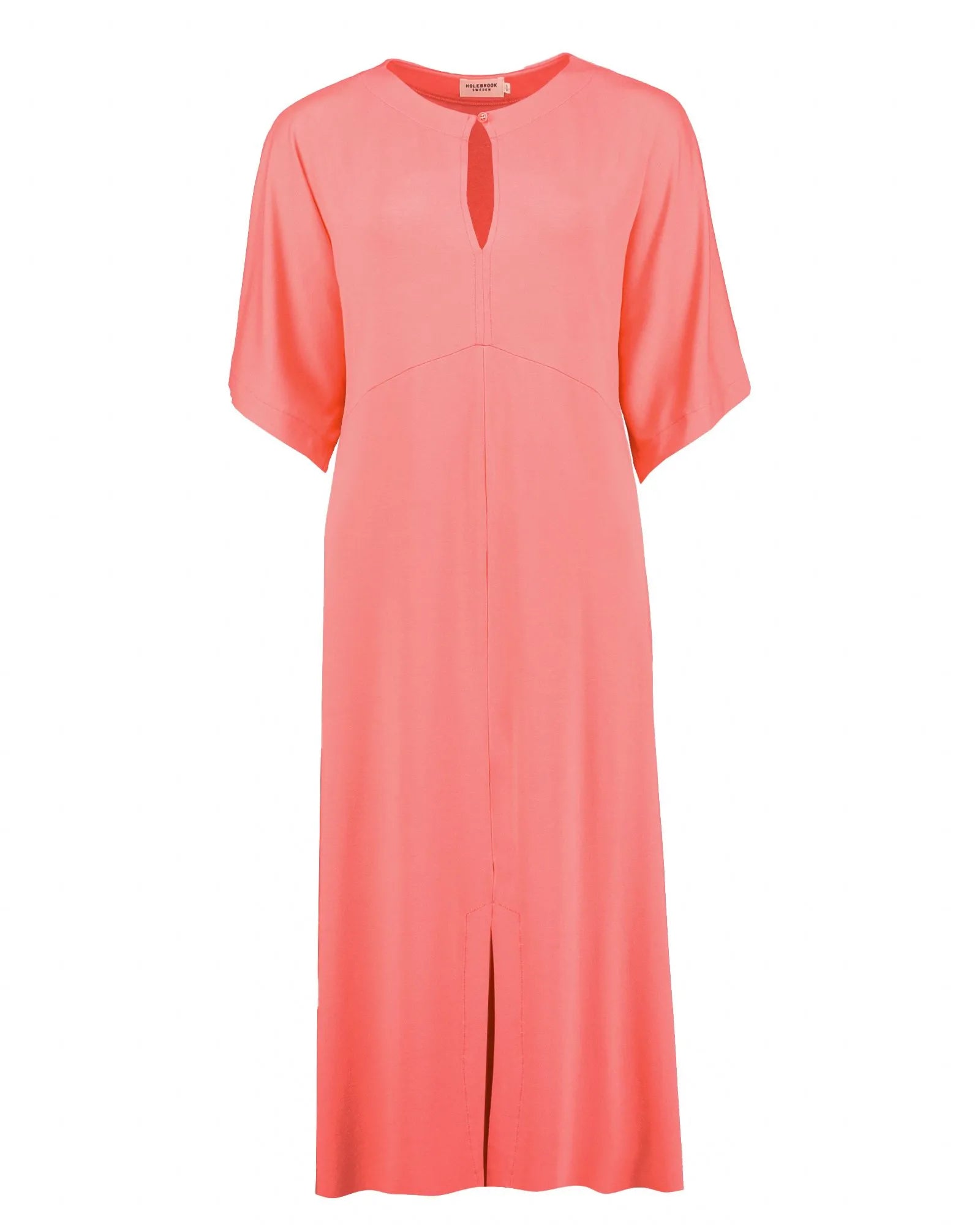 Asta Mid Length Dress - Coral Pink