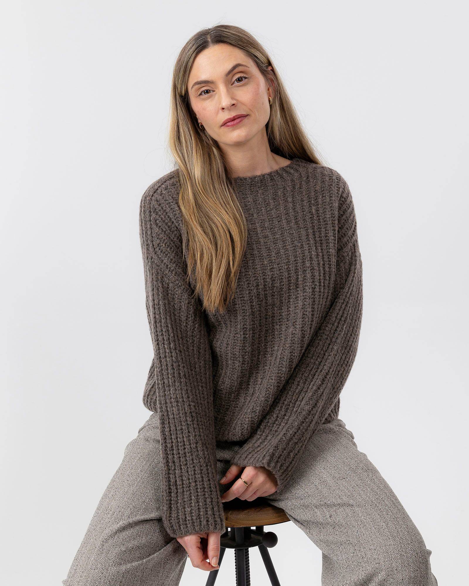 Cajsa Sweater - Dark Taupe