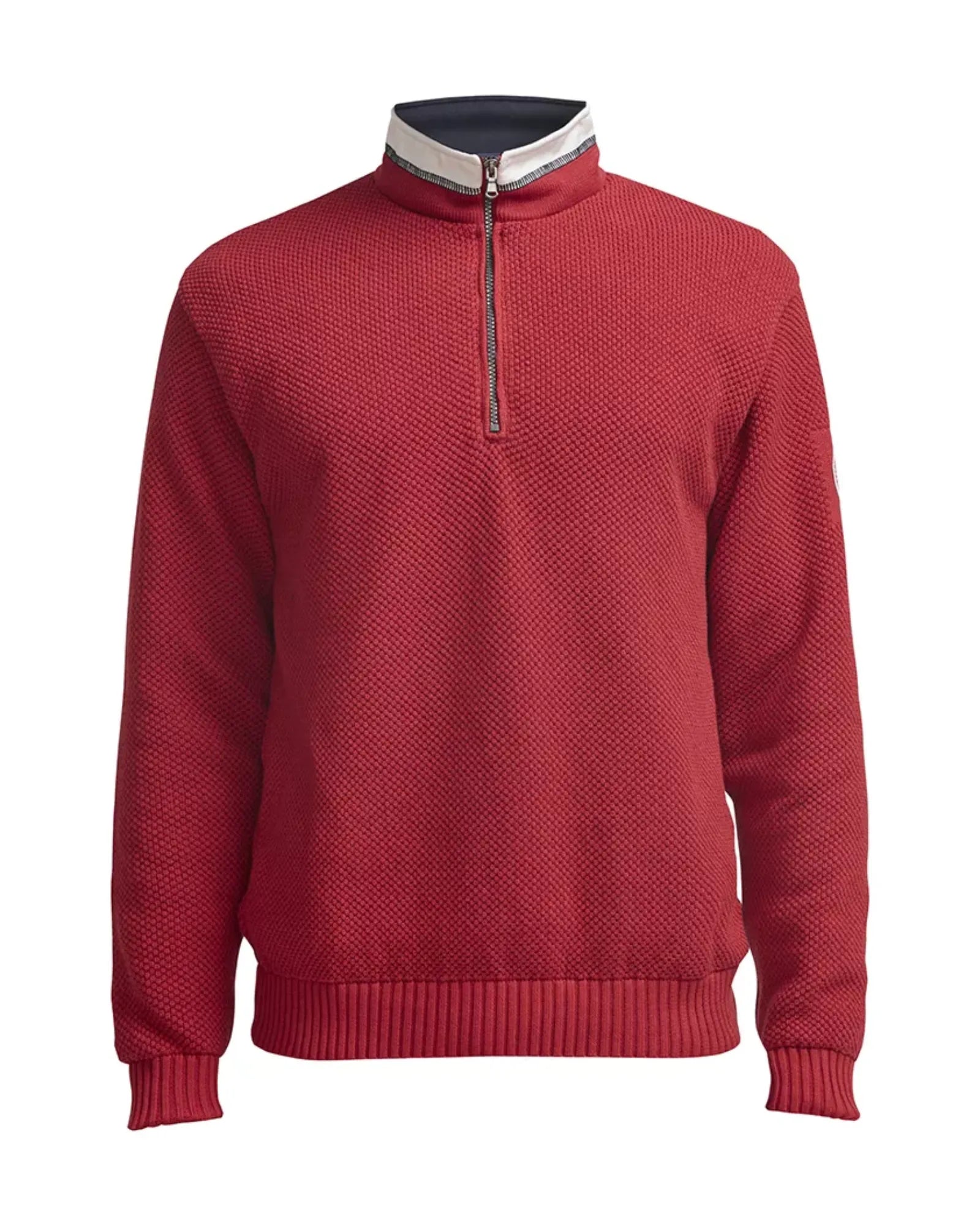 Classic Windproof Knitted Sweater - Red