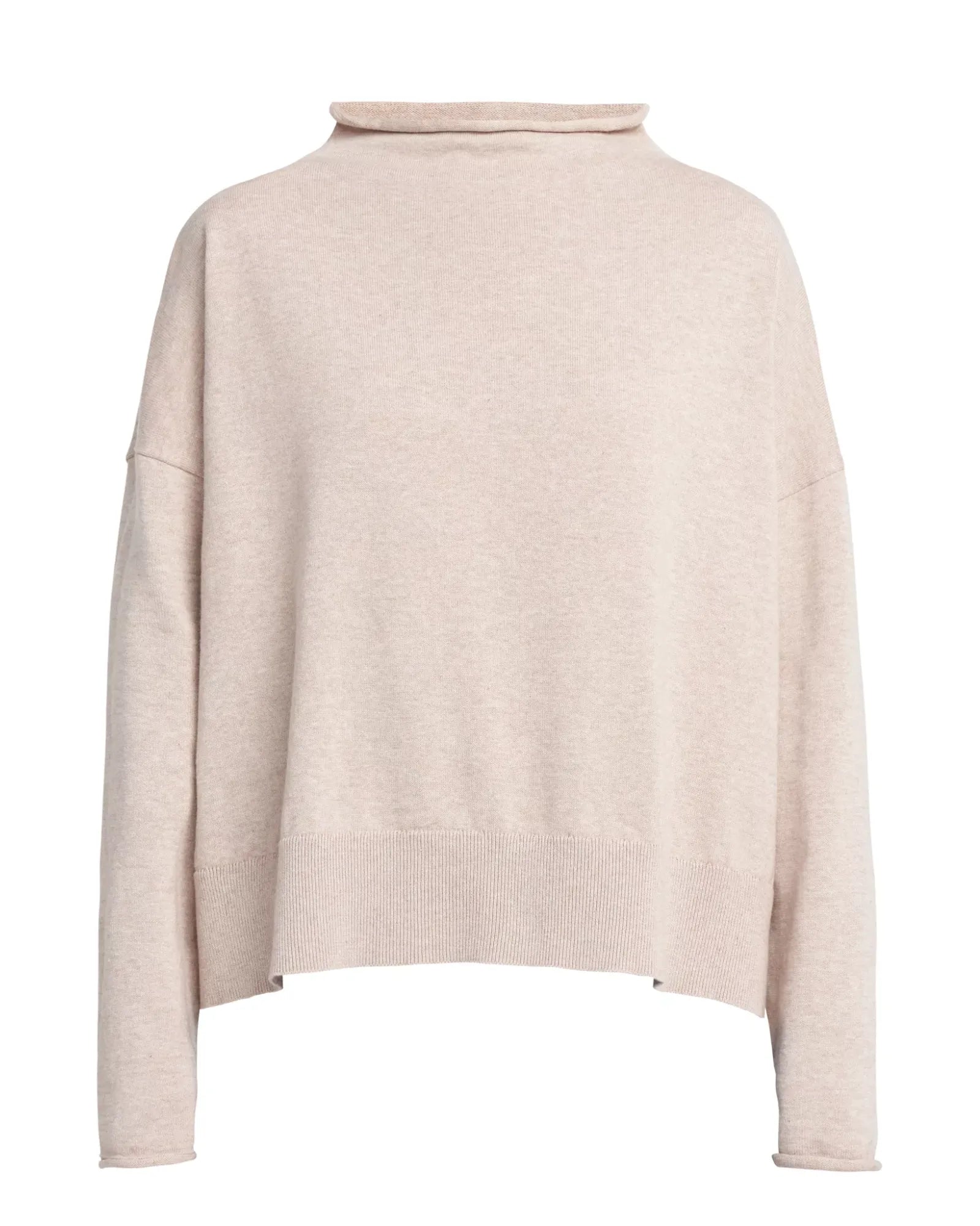 Hulda Knitted Oversized Turtle Neck Sweater - Khaki