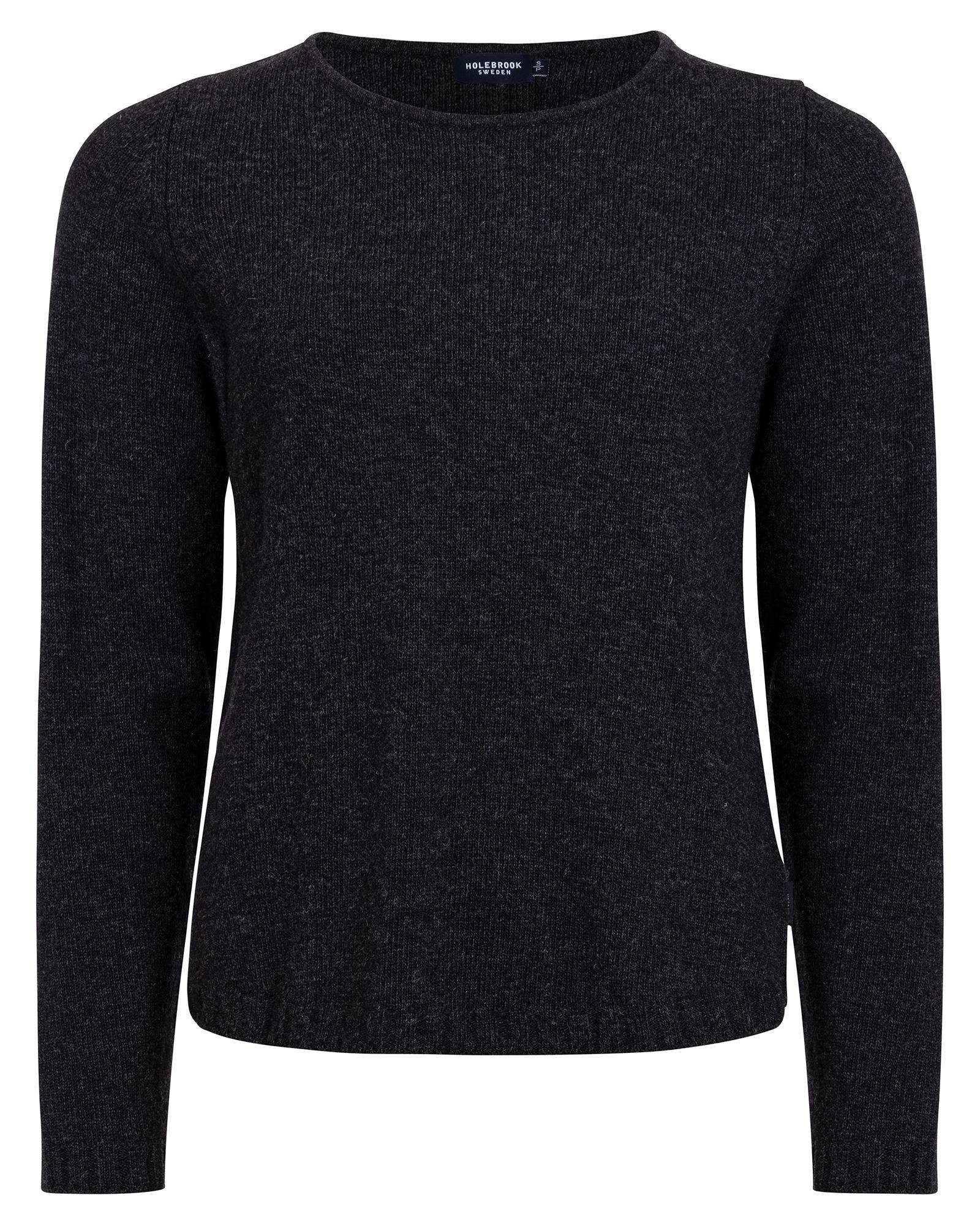 Linda Crew Neck Knitted Sweater - Anthracite Mel.