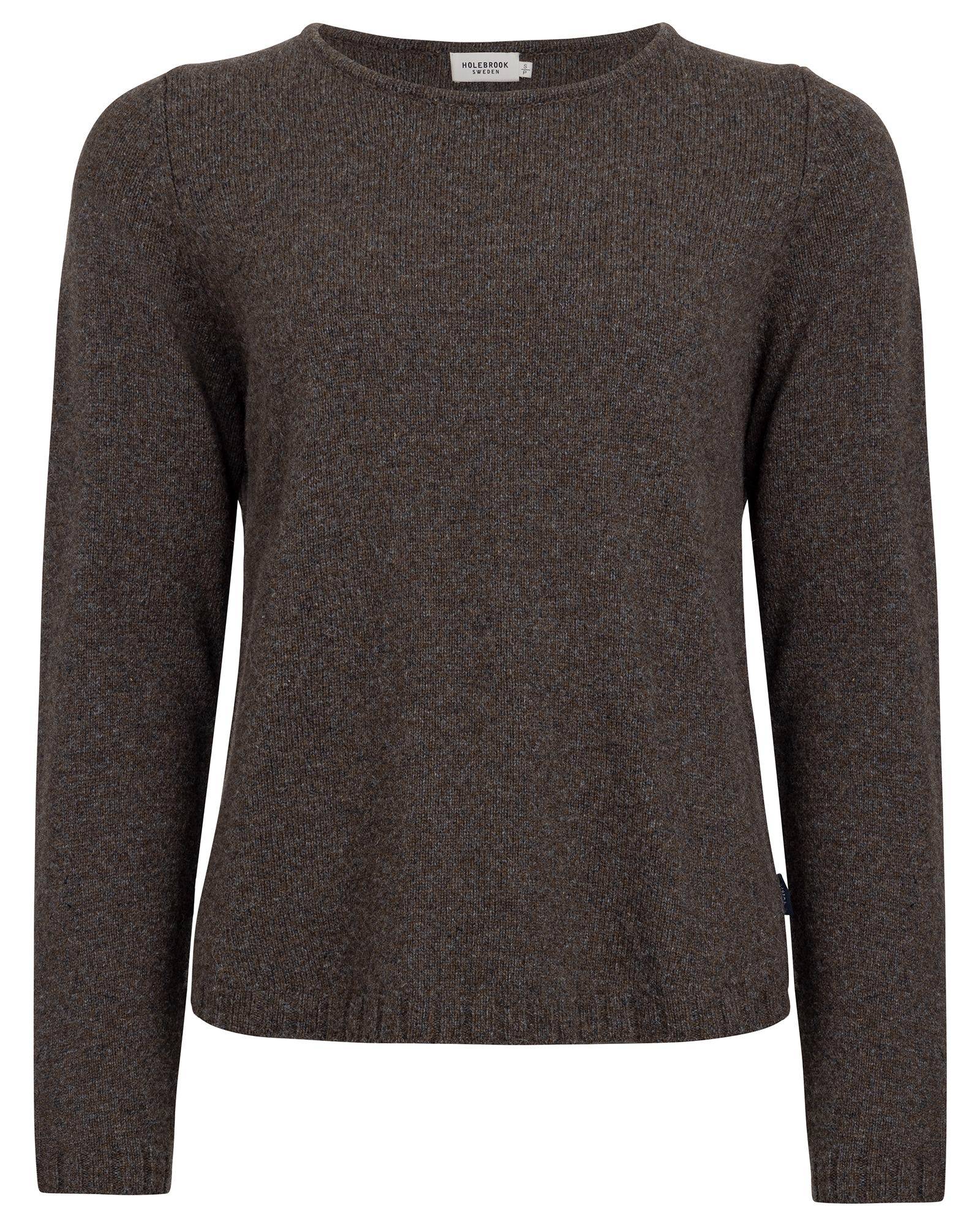 Linda Crew Neck Knitted Sweater - Dark Taupe