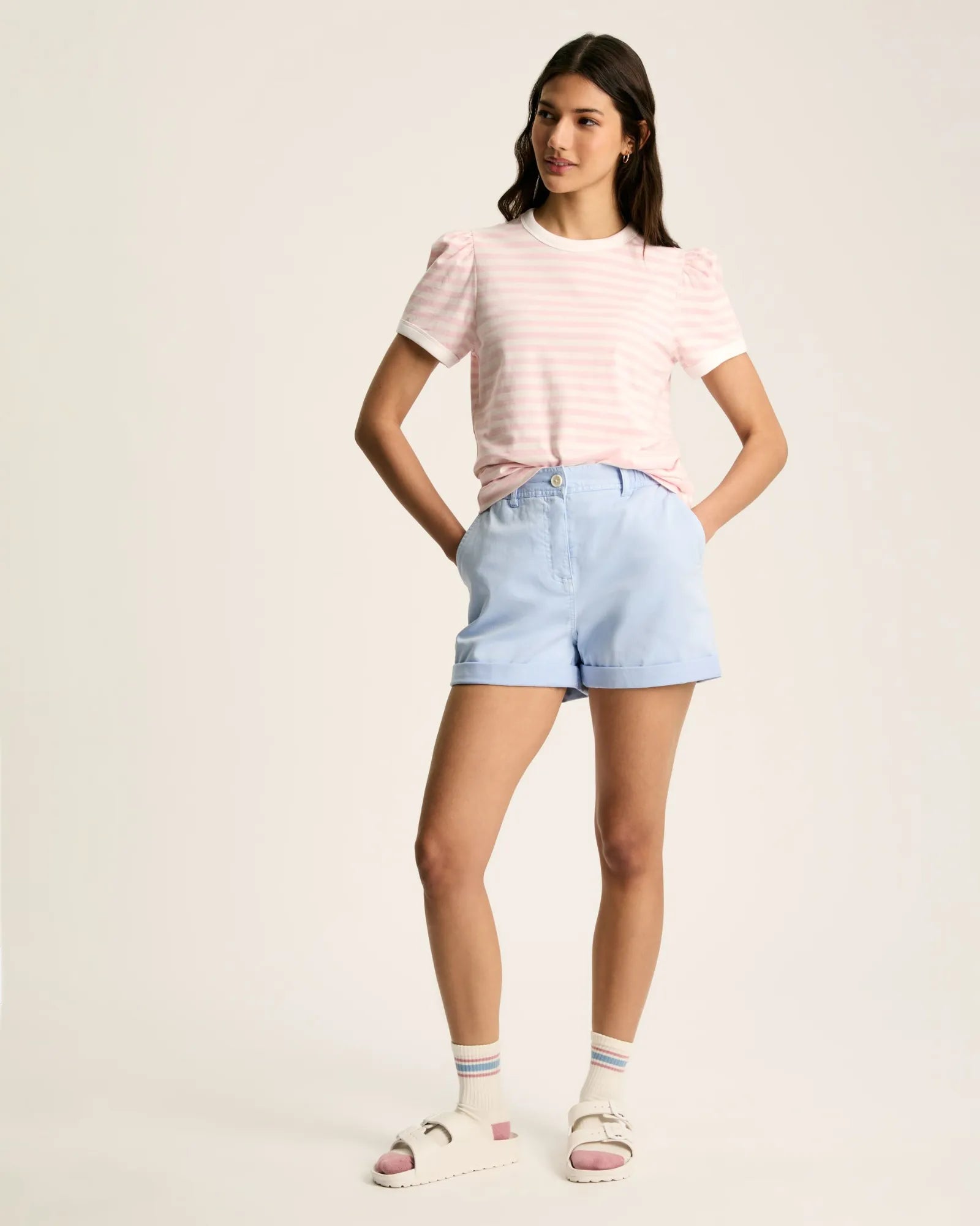 Erin Pink/Cream Short Sleeve T-Shirt