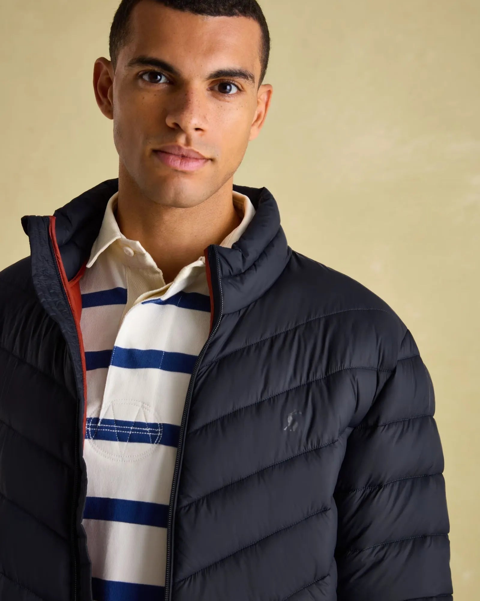 Garrett Navy Showerproof Padded Jacket