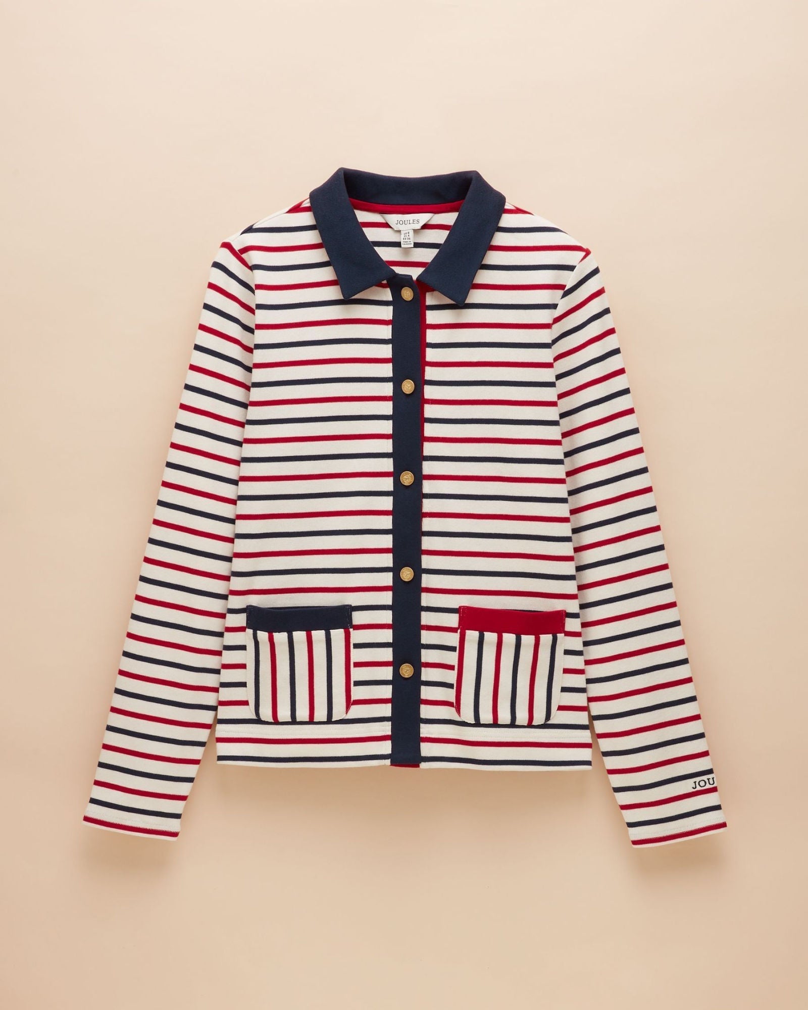 Harbour Cardigan - Blue/Red