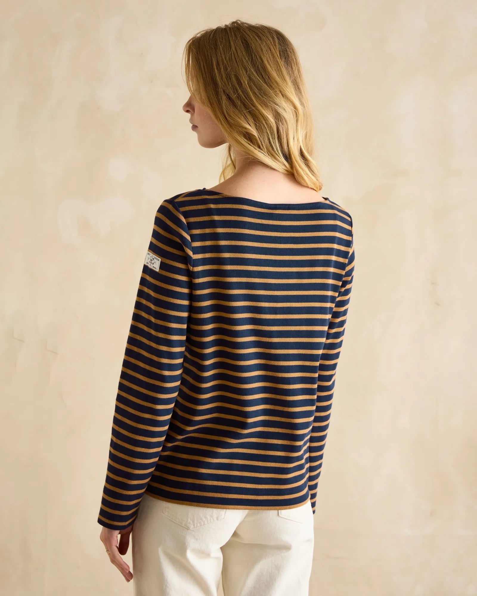 Harbour Top - Navy/Tan