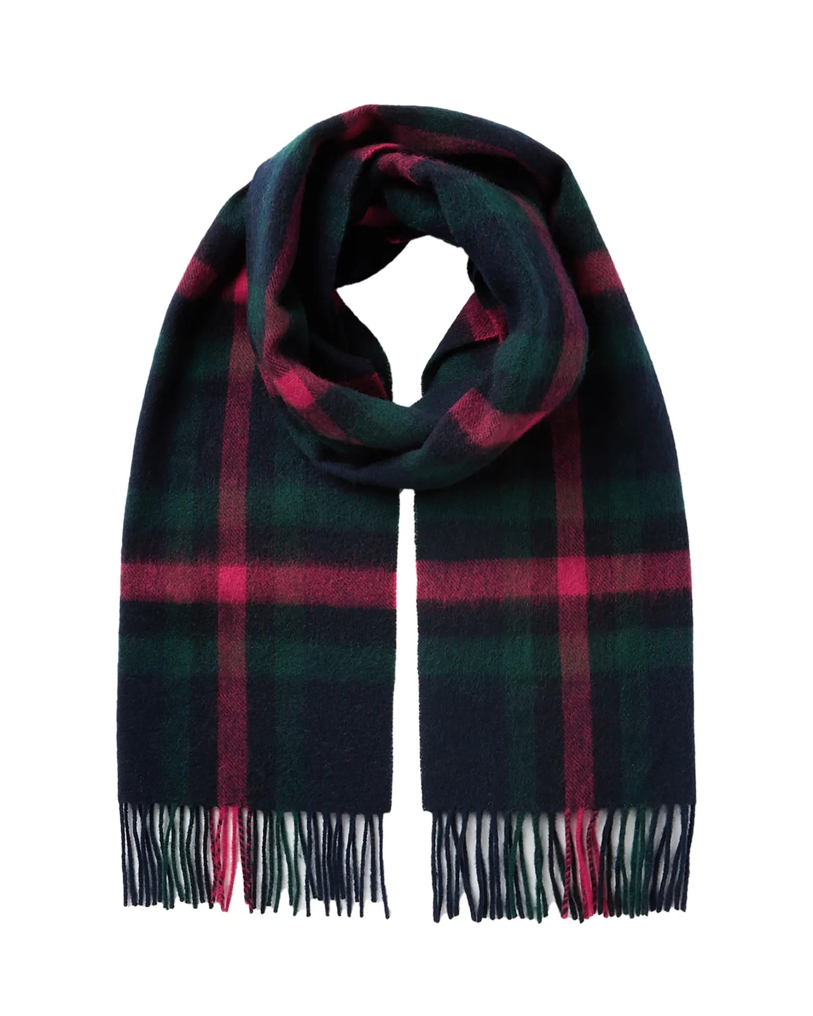 Langtree Scarf - Navy Pink Check