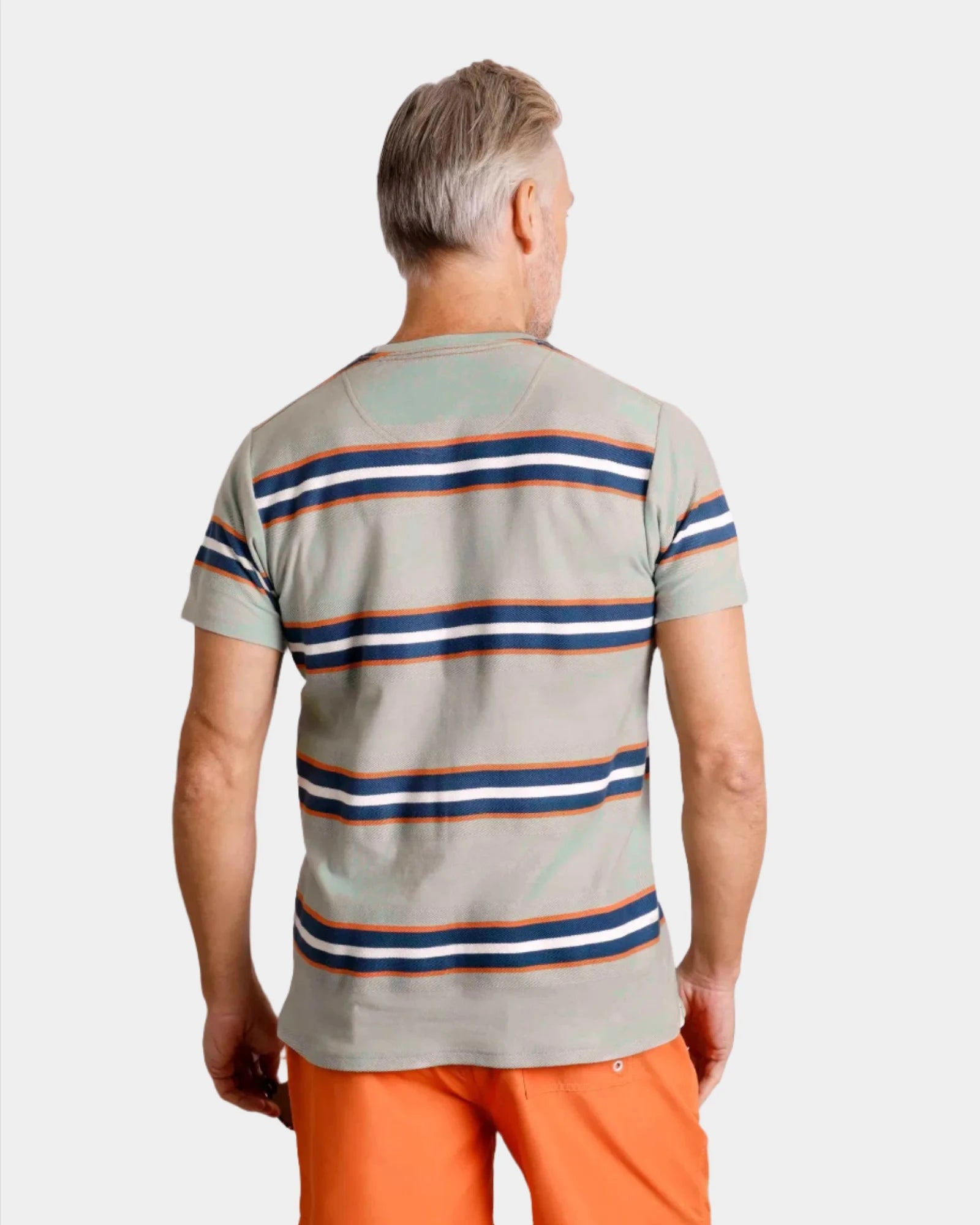 Littleton Organic Cotton Stripe T-Shirt - Pistachio
