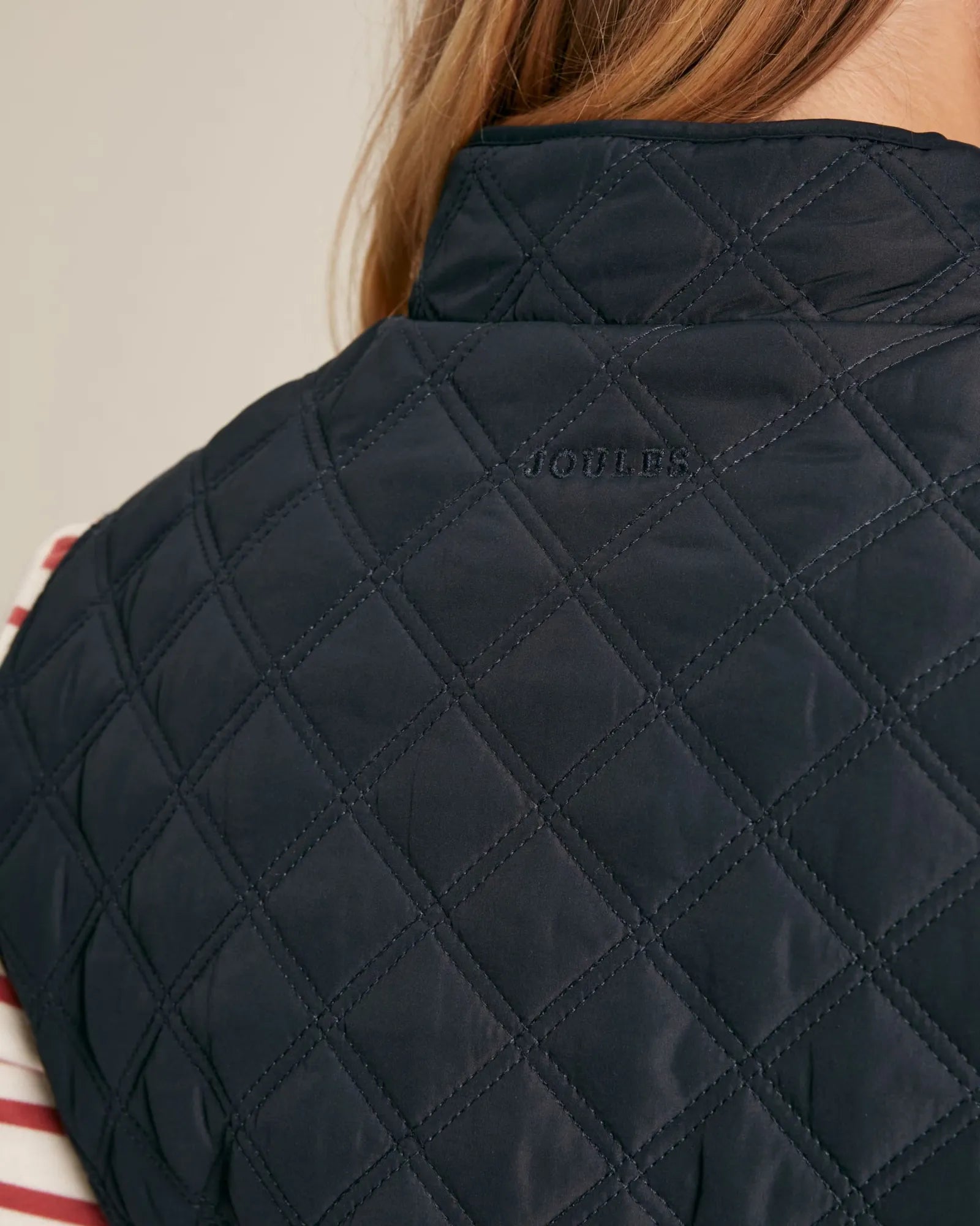 Minx Navy Blue Showerproof Diamond Quilted Gilet