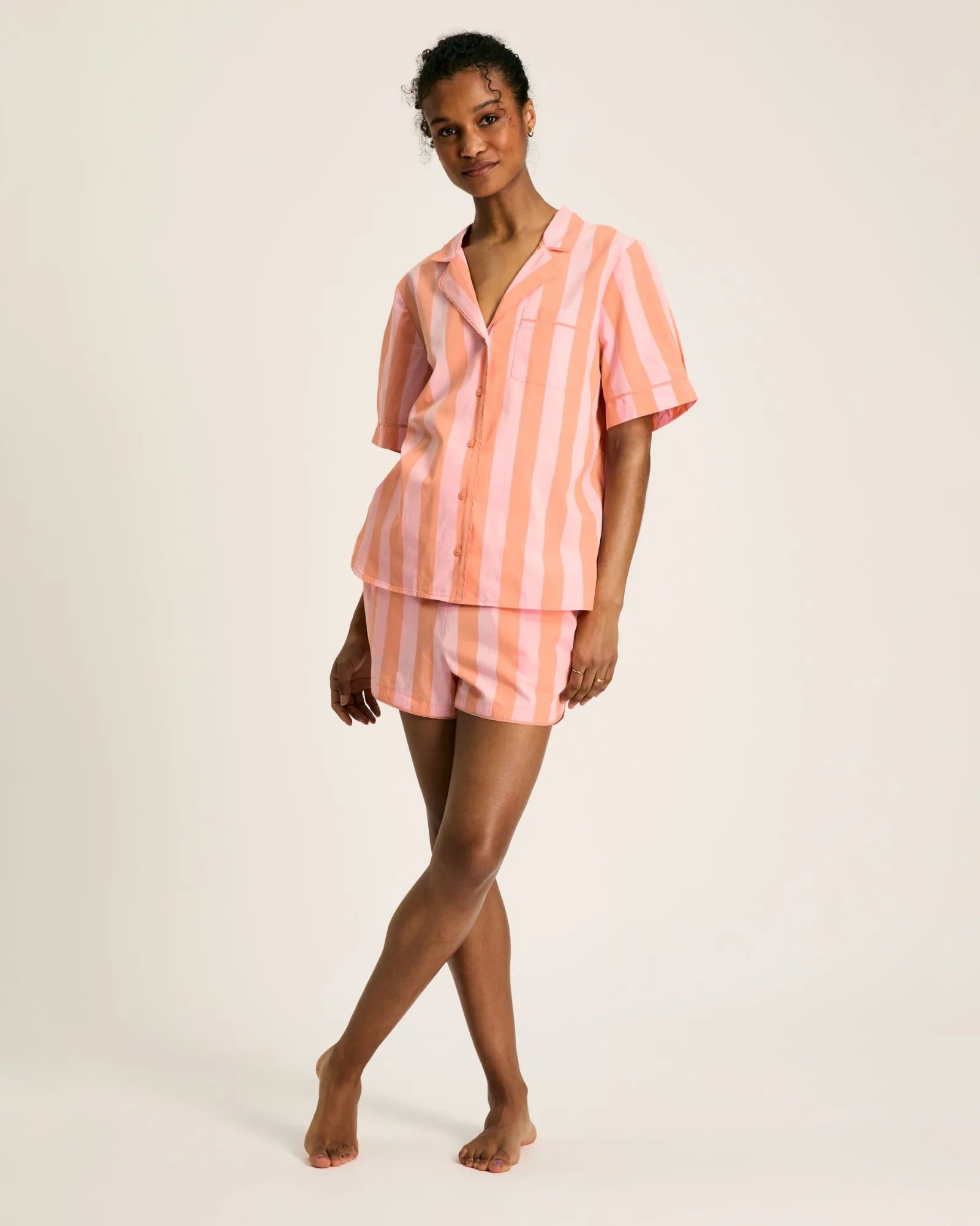 Olivia Pink Stripe Pyjama Set