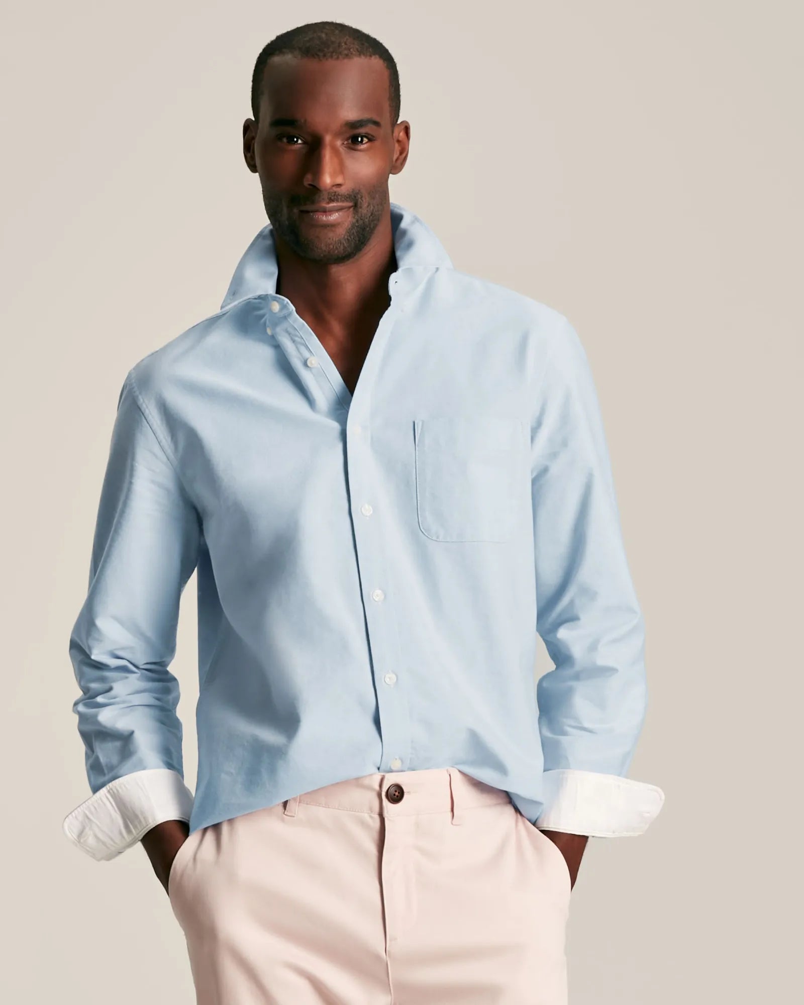 Oxford Blue Long Sleeve Classic Fit Shirt