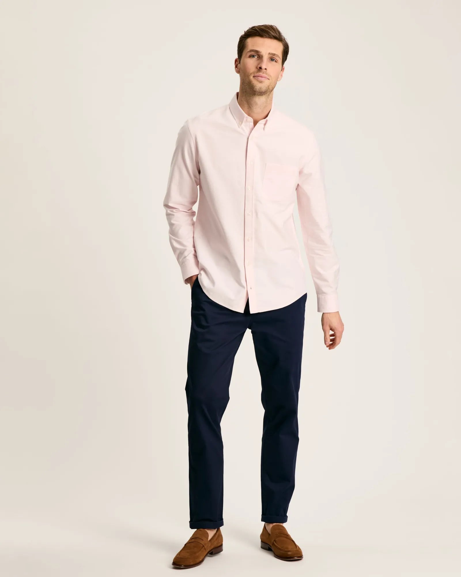 Oxford Pink Long Sleeve Classic Fit Shirt