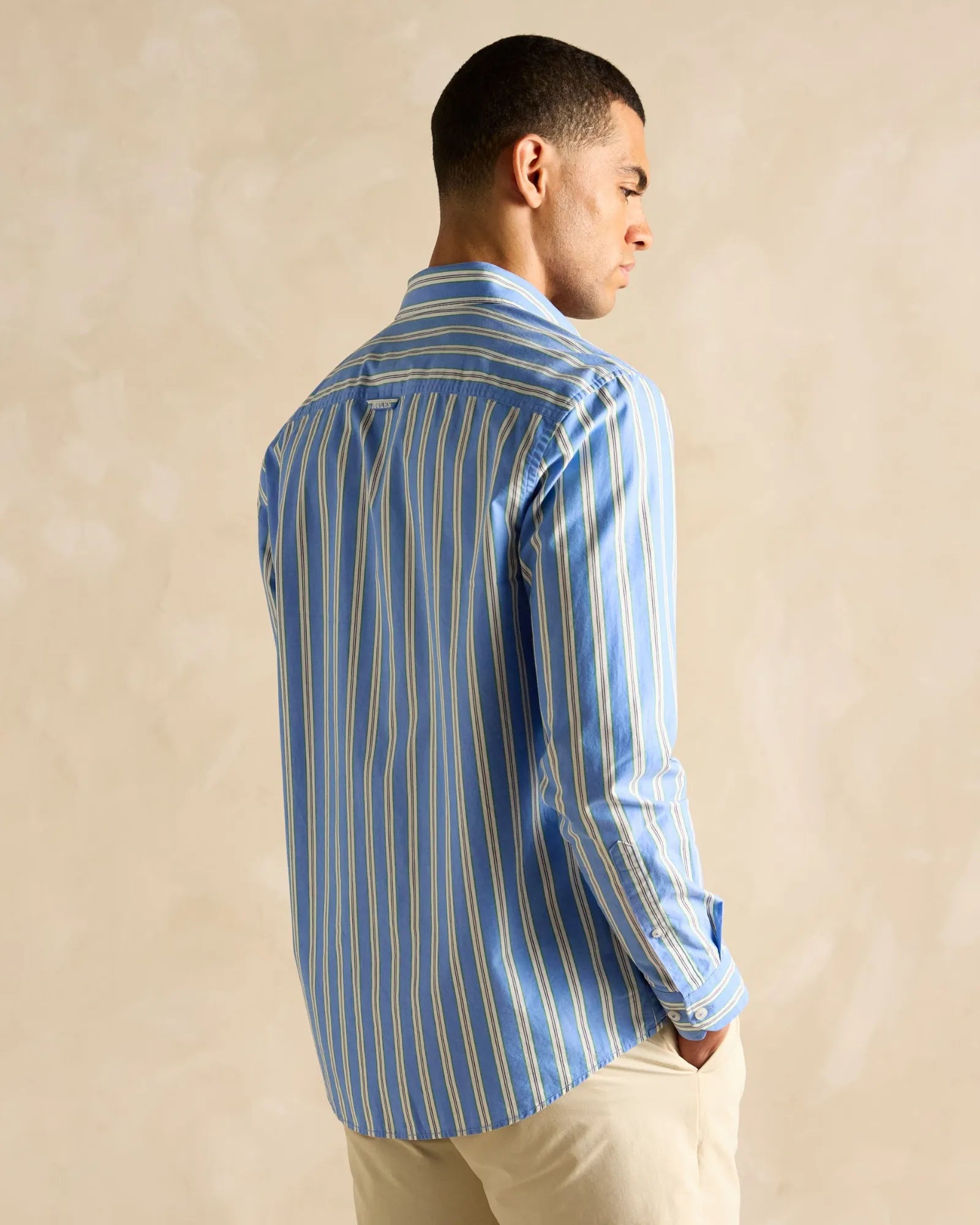 Poplin Shirt - Blue Stripe