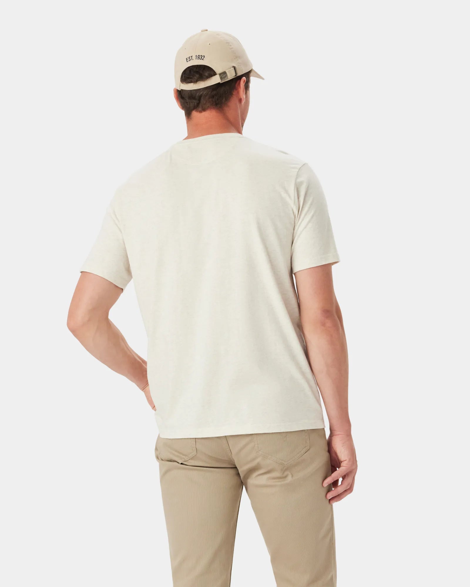 Parson T-Shirt - White Marle