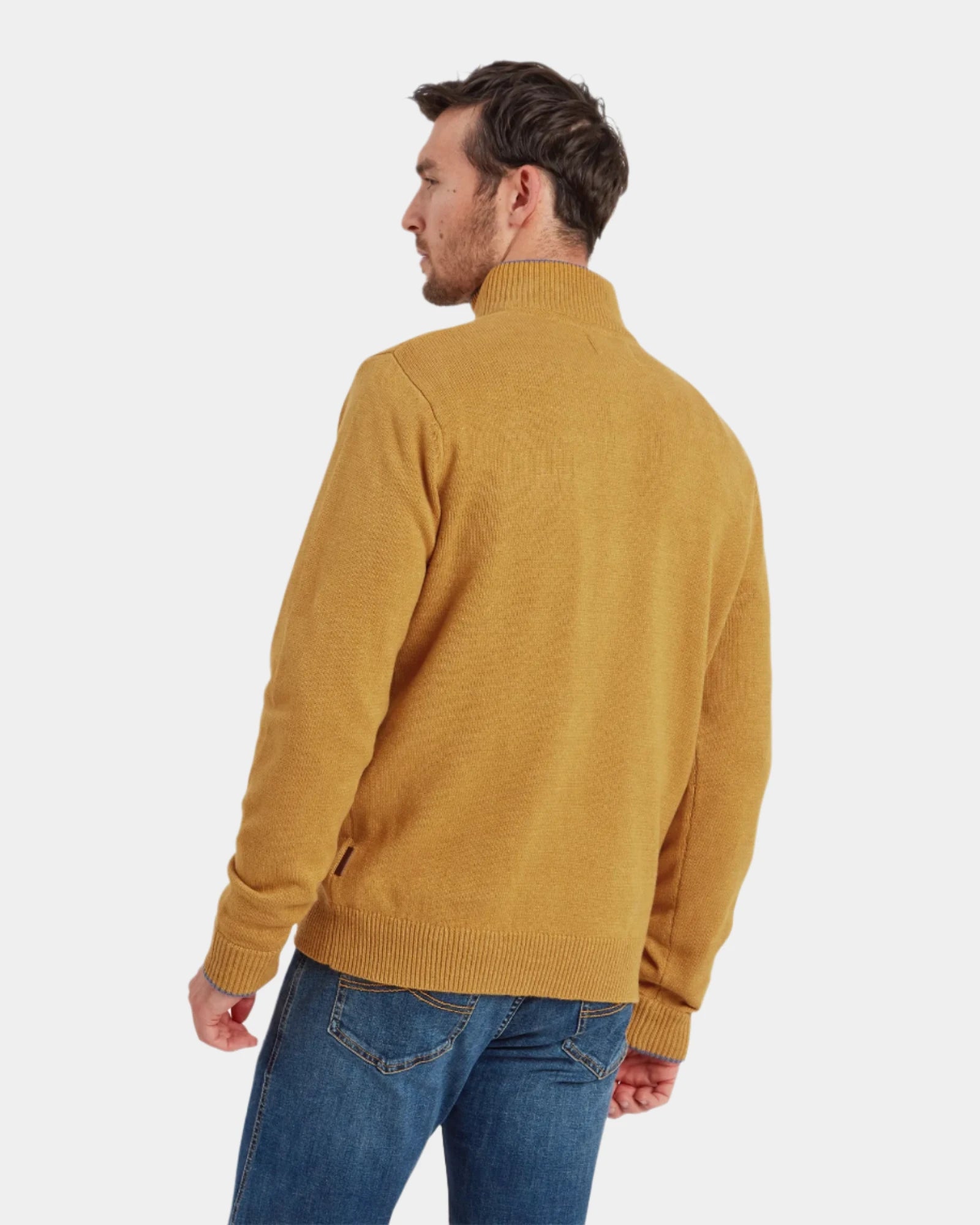 Blair Quarter Zip Jumper - Mustard