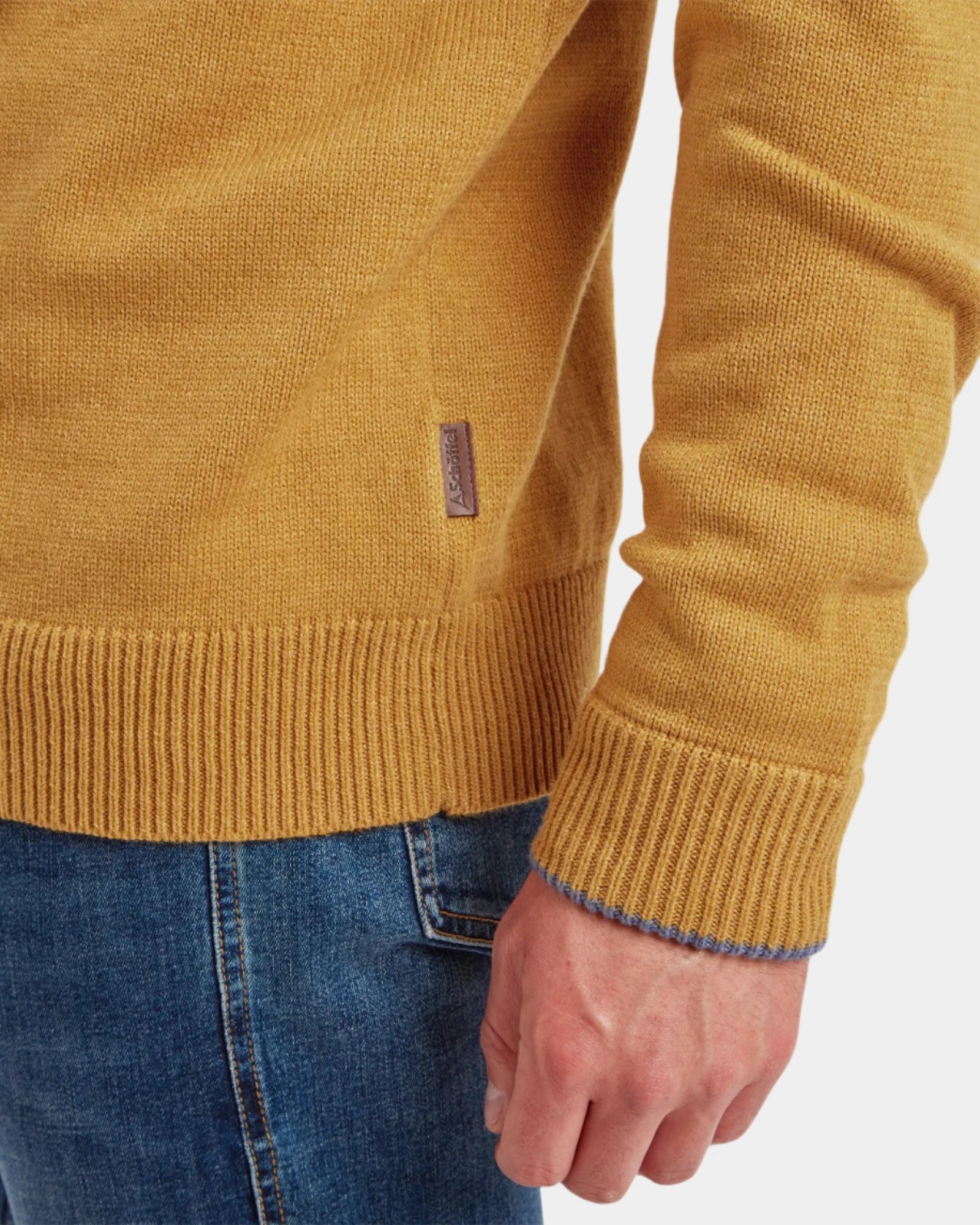 Blair Quarter Zip Jumper - Mustard