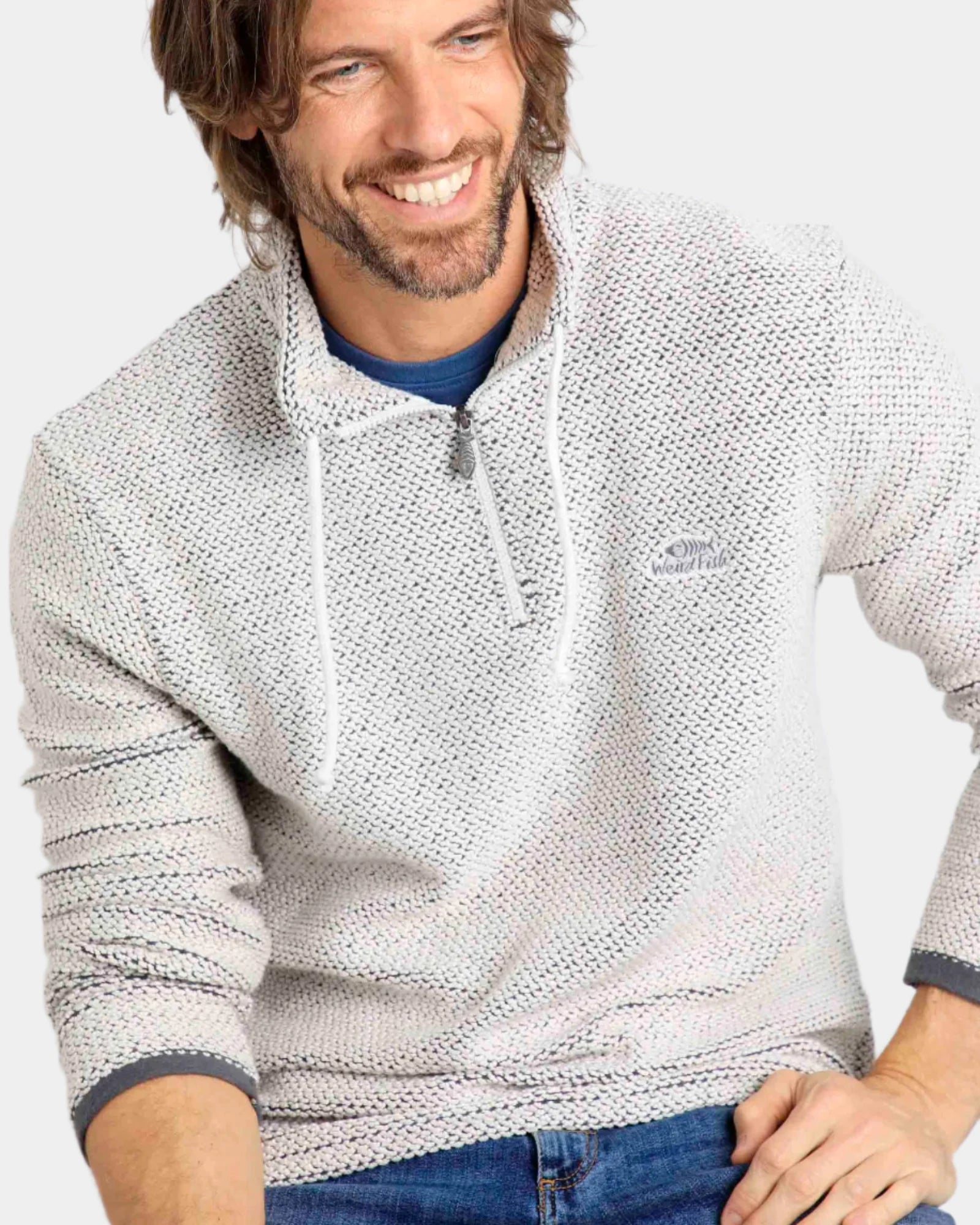 Cruiser Ecru 1/4 Zip Eco Macaroni