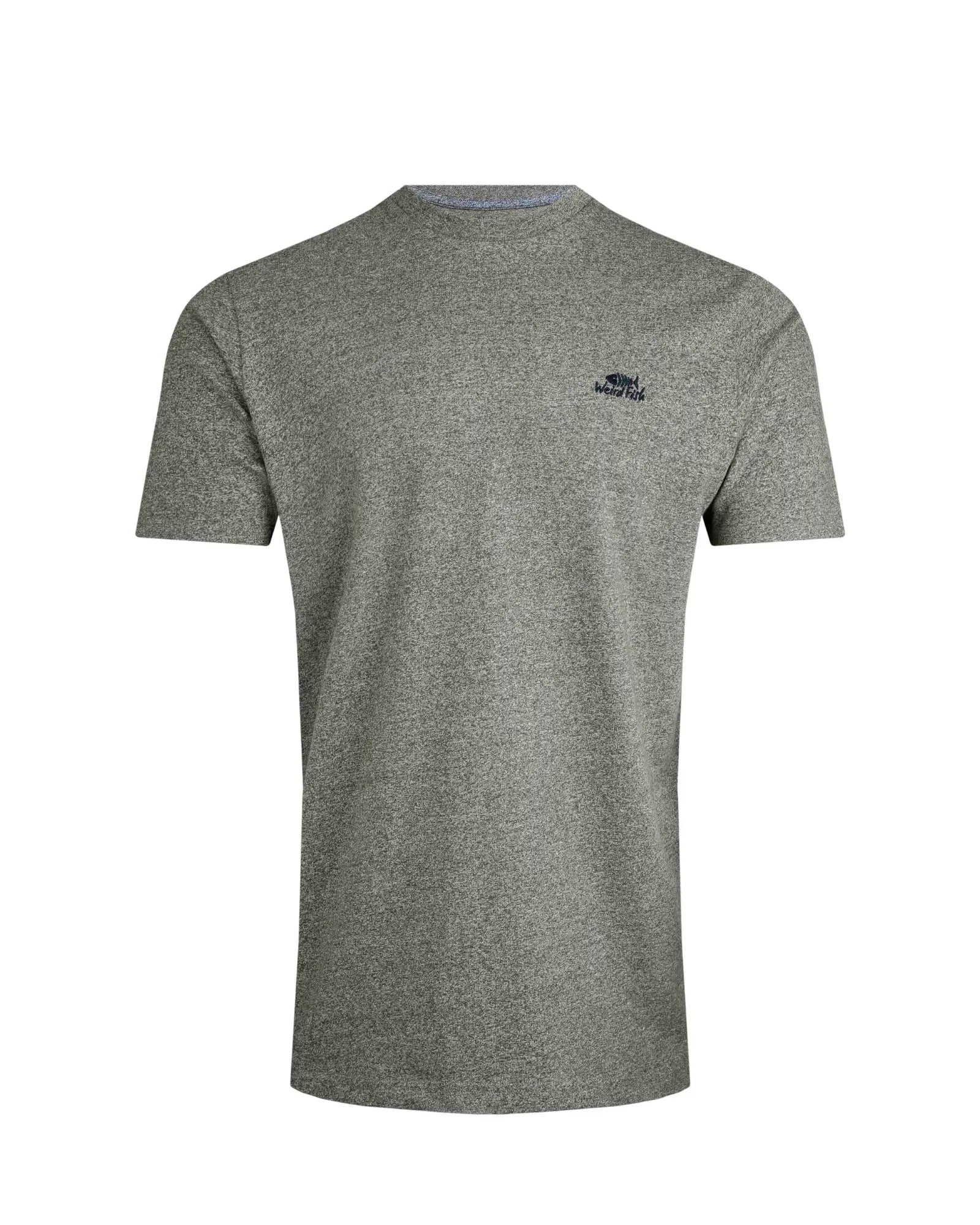 Fished Olive Green Organic Branded T-Shirt