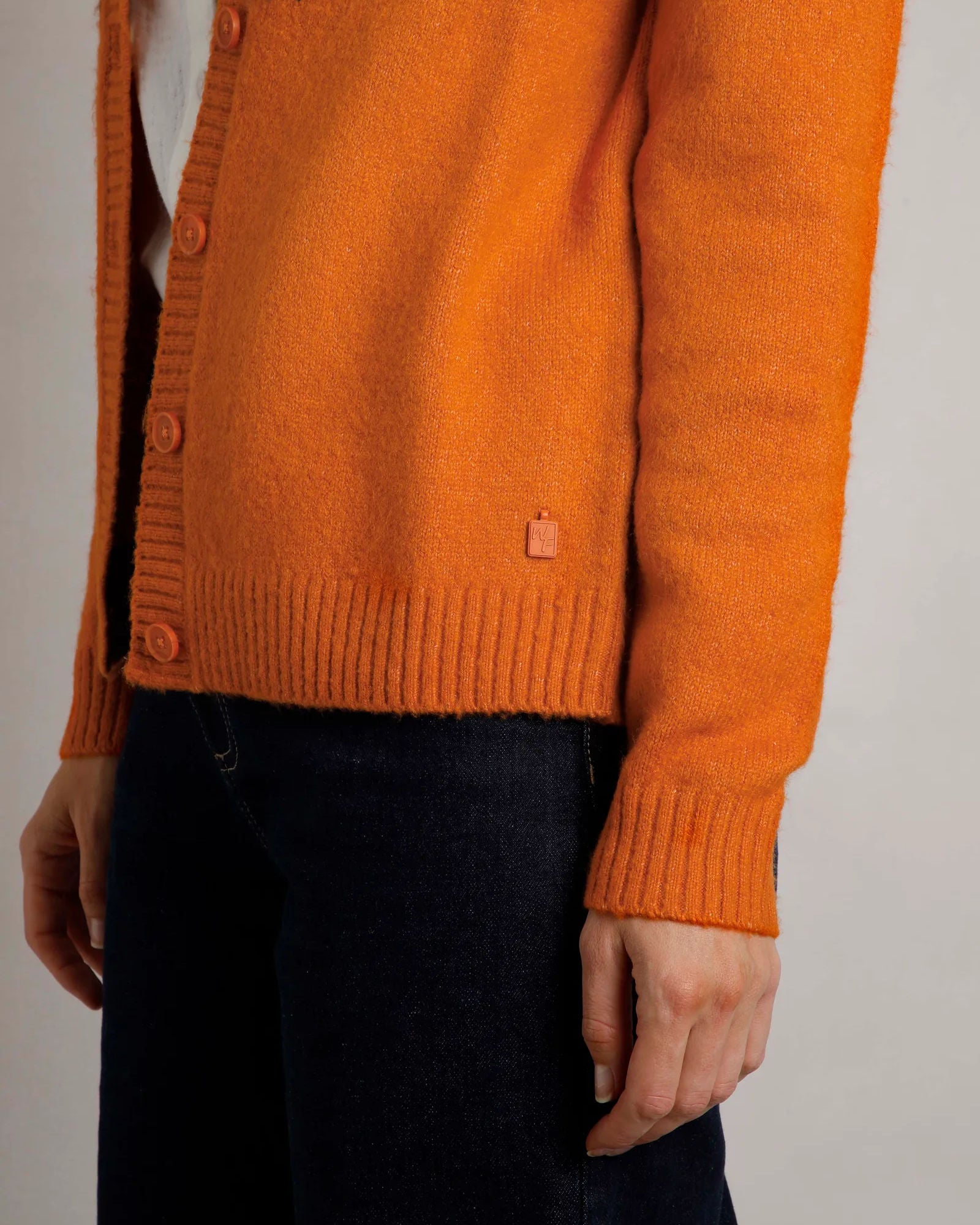 Hatty Brick Orange Eco Fair Isle Cardigan